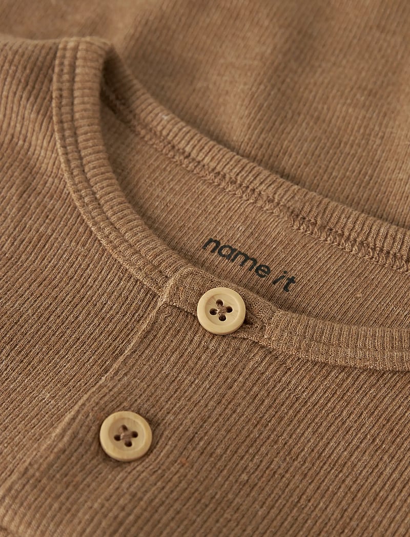 name it - NMMKAB LS TOP NOOS - långärmade t-shirts - toasted coconut - 3