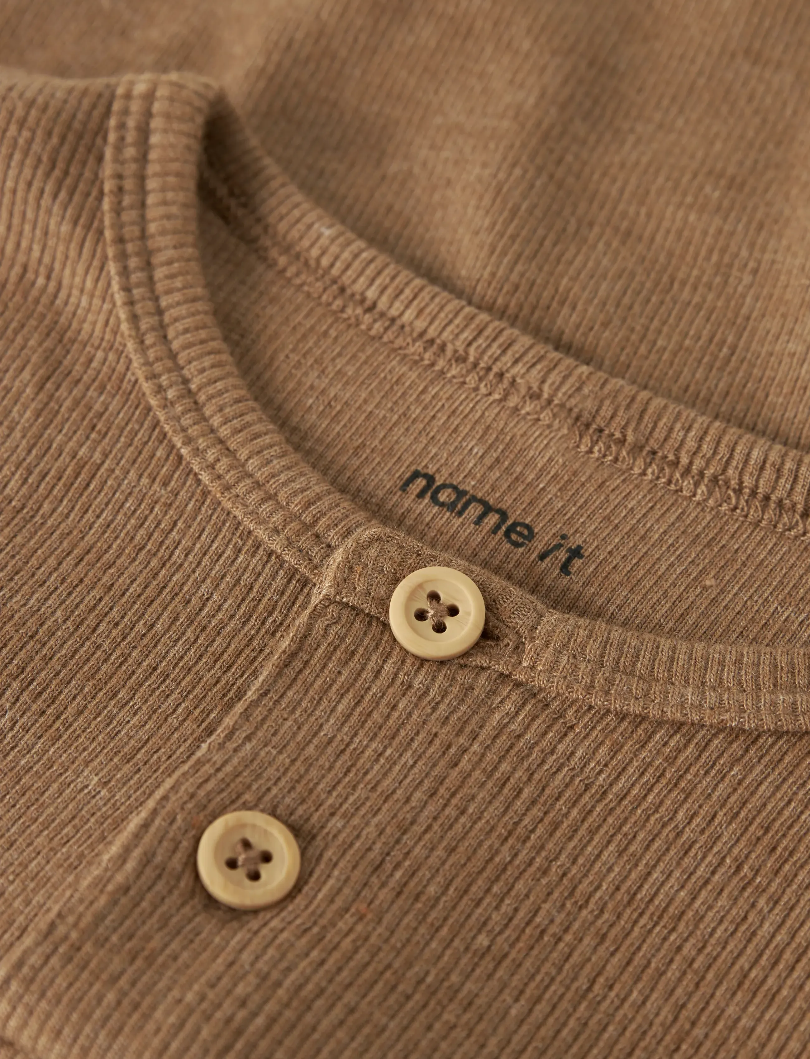 name it - NMMKAB LS TOP NOOS - långärmade t-shirts - toasted coconut - 3