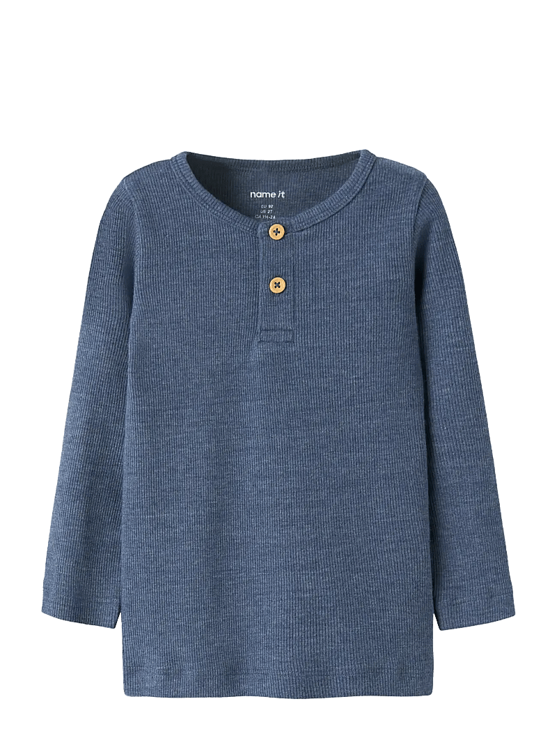 name it - NMMKAB LS TOP NOOS - langærmede t-shirts - vintage indigo - 1