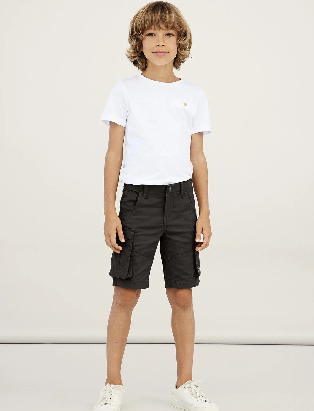 name it - NKMRYAN REG TWI L SHORTS 6776-BA NOOS - lühikesed kargopüksid - black - 0
