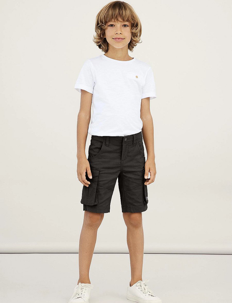 name it - NKMRYAN REG TWI L SHORTS 6776-BA NOOS - cargo shorts - black - 0