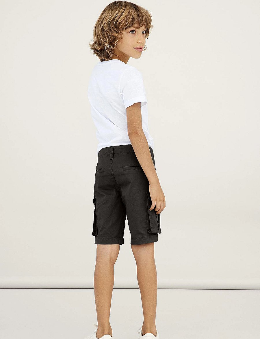 name it - NKMRYAN REG TWI L SHORTS 6776-BA NOOS - cargo shorts - black - 4