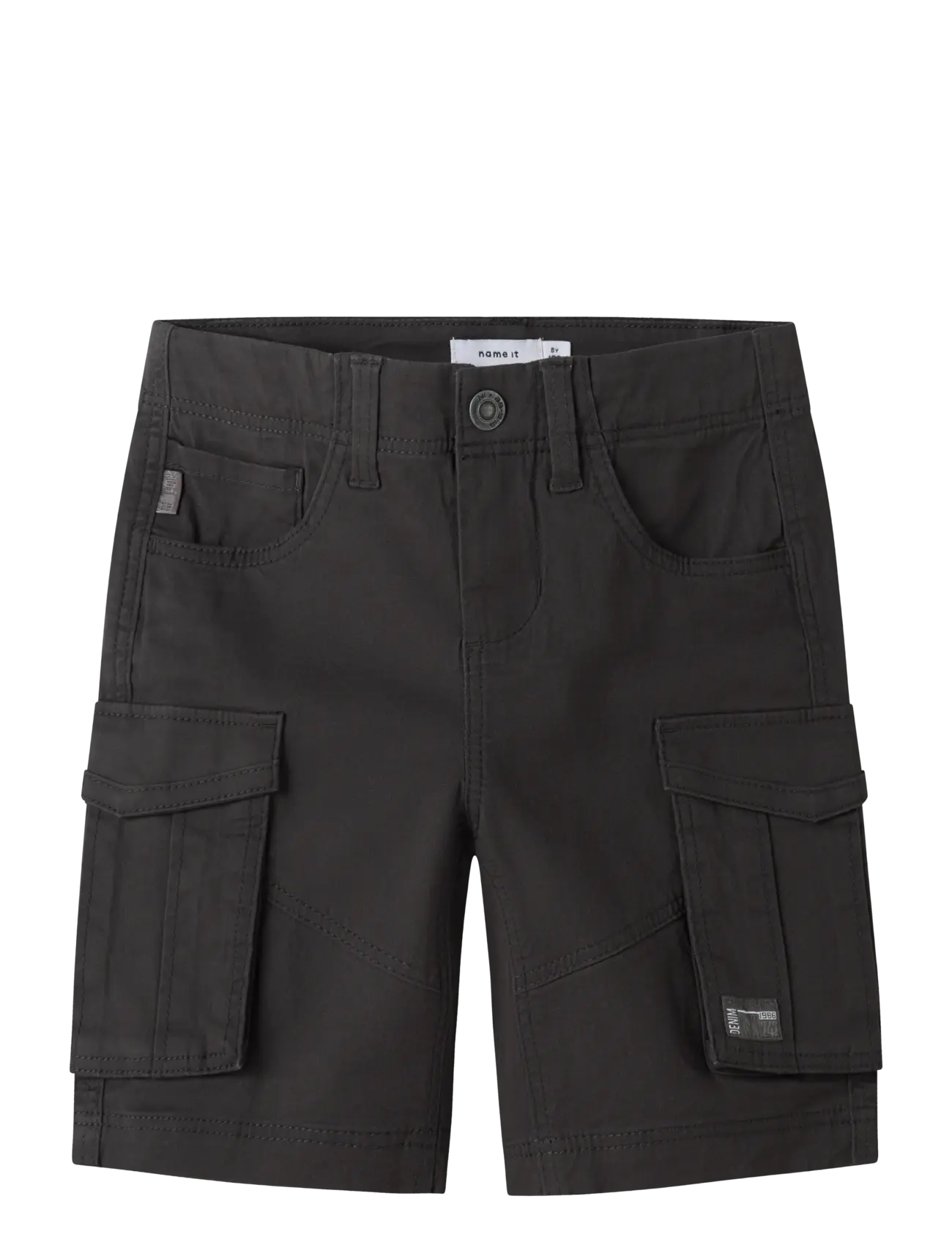 name it Nkmryan Reg Twi L Shorts 6776-Ba Noos, 122, Black, Underdele > Shorts, Børn