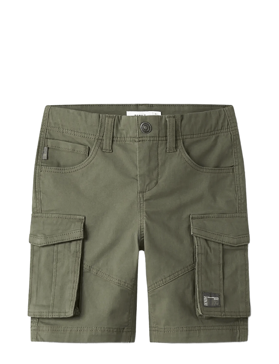 name it - NKMRYAN REG TWI L SHORTS 6776-BA NOOS - lühikesed kargopüksid - deep lichen green - 4