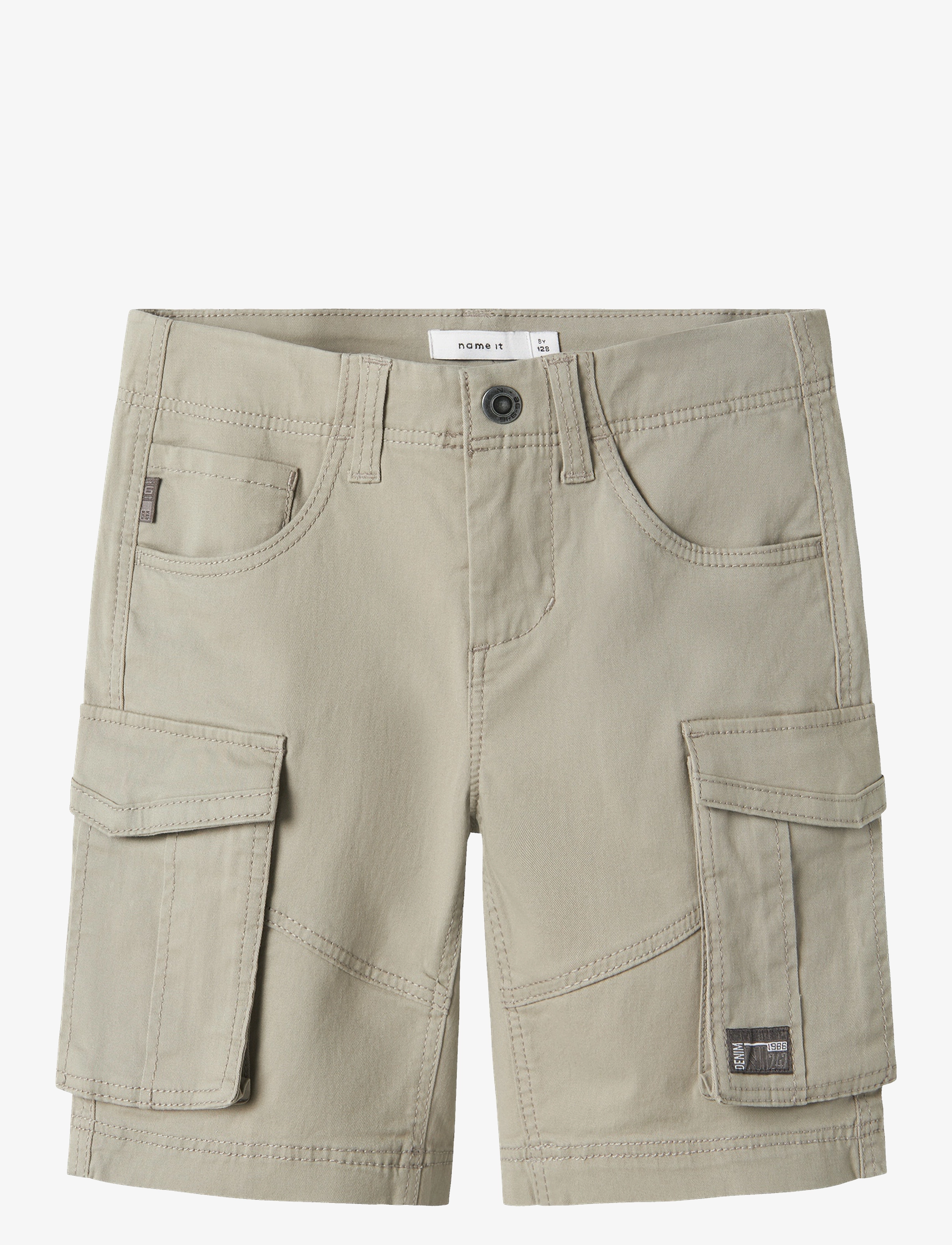 name it - NKMRYAN REG TWI L SHORTS 6776-BA NOOS - sommarfynd - elephant skin - 1