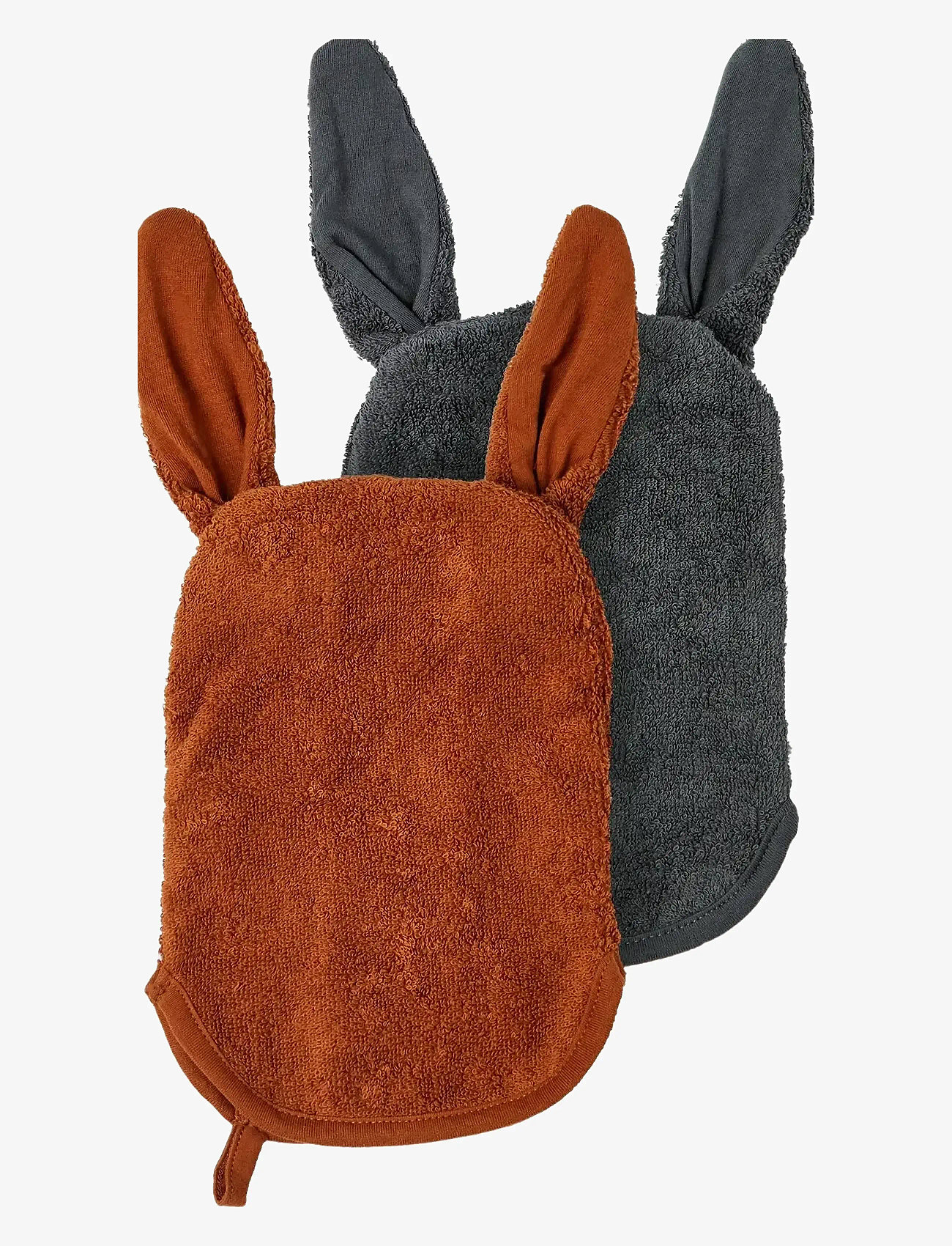 name it - NBNRIO WASHING CLOTH 2P - mulltücher - iron gate - 1