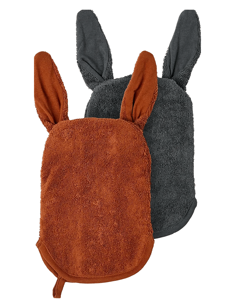 name it - NBNRIO WASHING CLOTH 2P - mulltücher - iron gate - 1