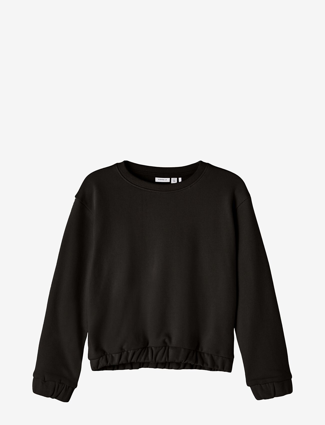 name it - NKFTULENA LS SWEAT UNB - sweatshirts - black - 0