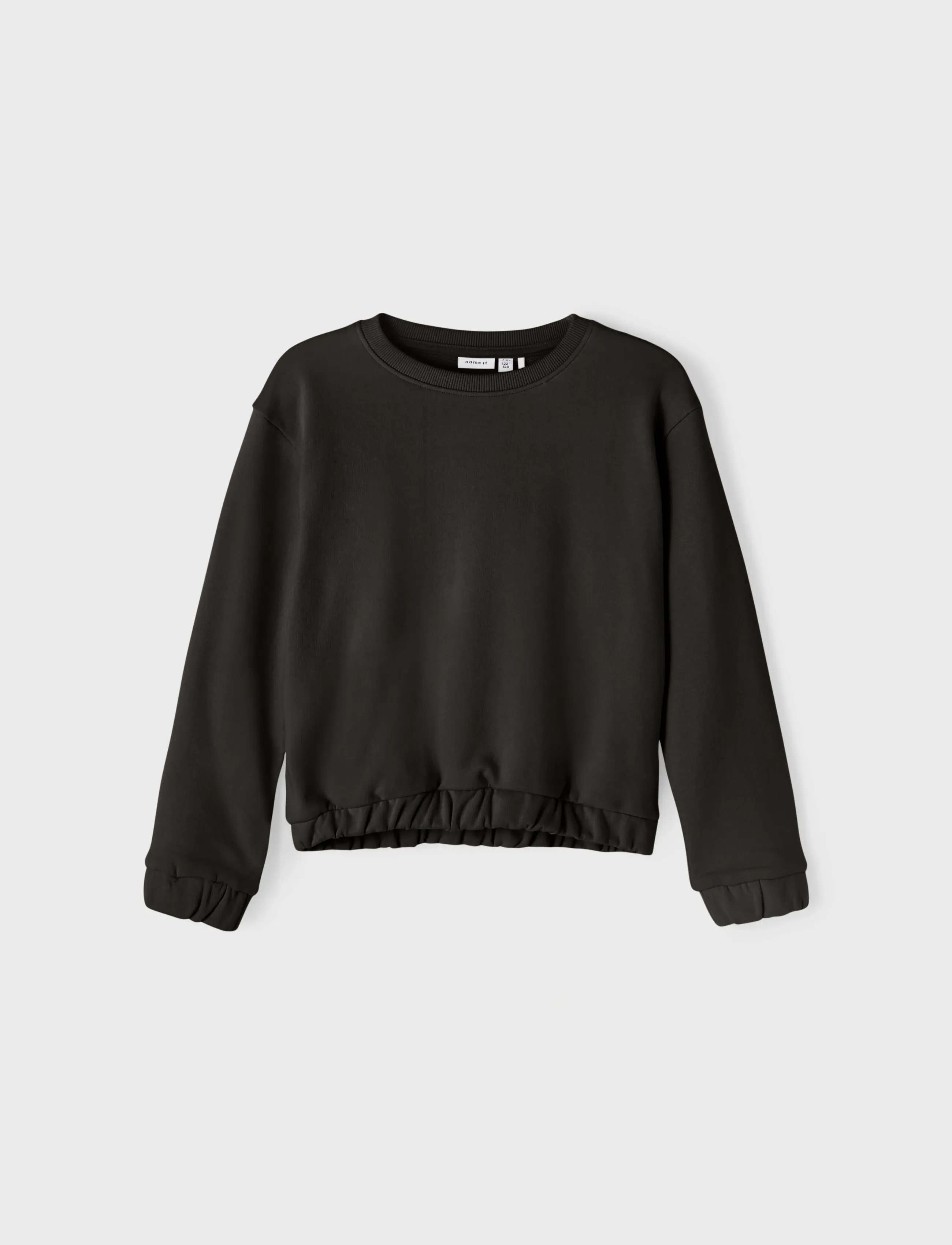 name it NKFTULENA LS SWEAT UNB NOOS - Sweatshirts & Hoodies - BLACK / black