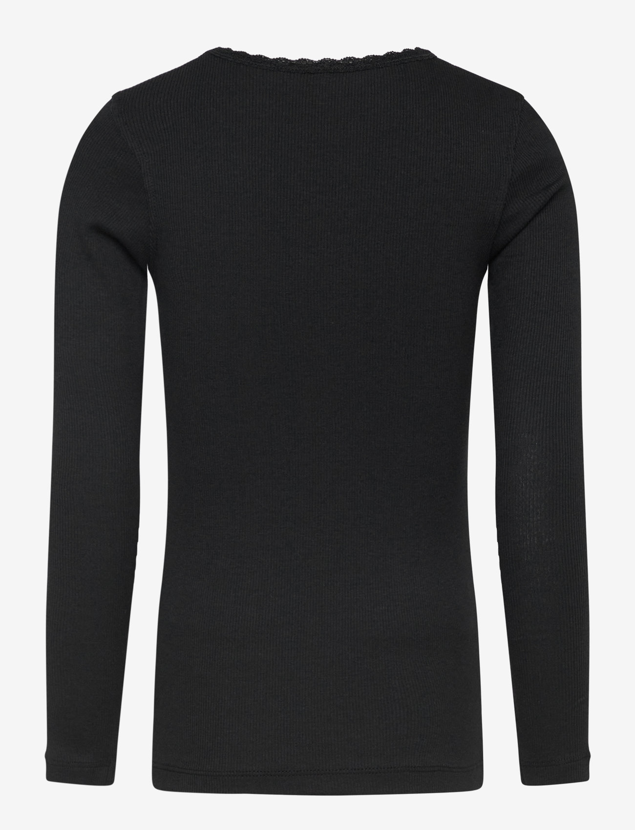 name it - NKFKAB LS SLIM TOP NOOS - langærmede t-shirts - black - 2
