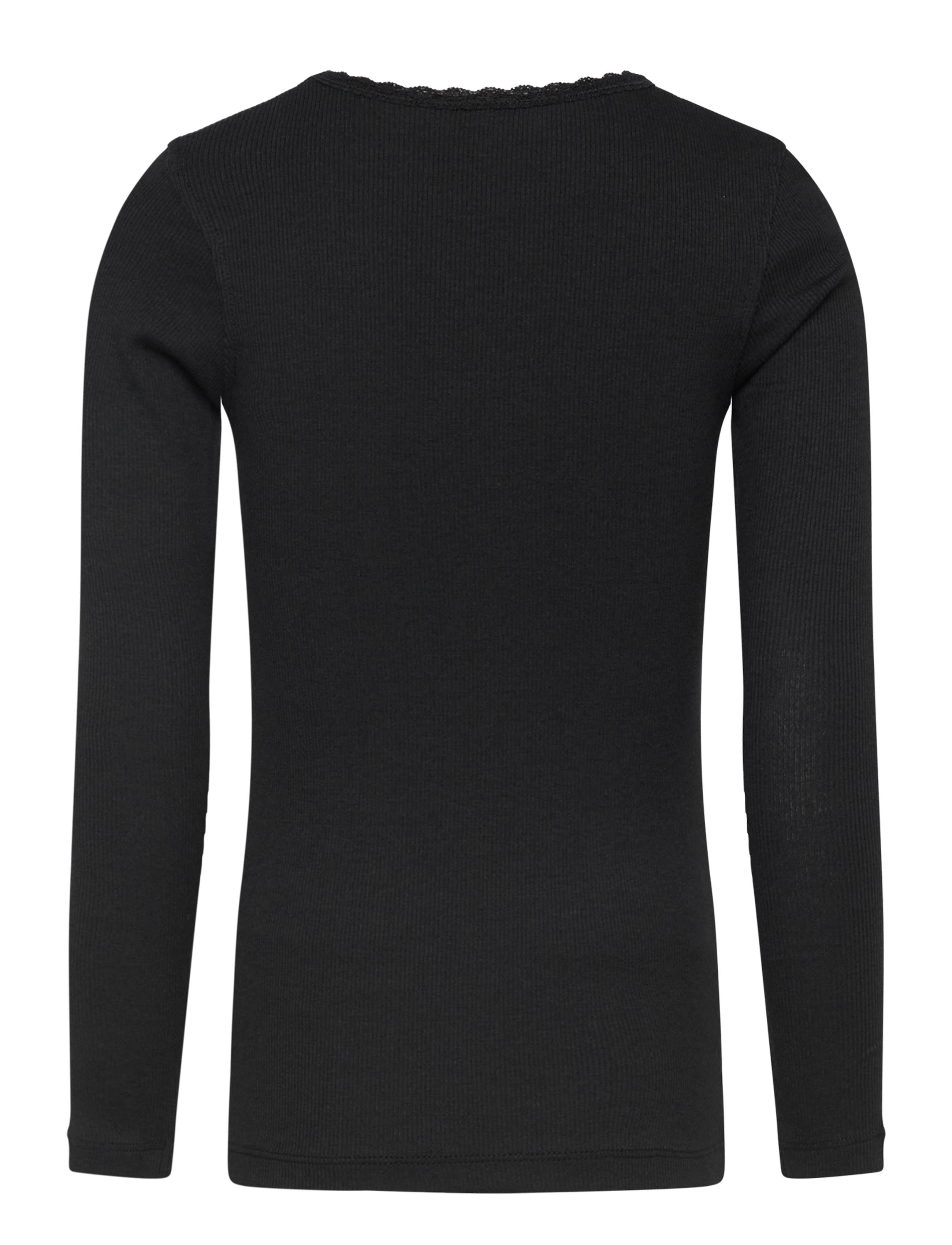 name it - NKFKAB LS SLIM TOP - pikkade varrukatega t-särgid - black - 2