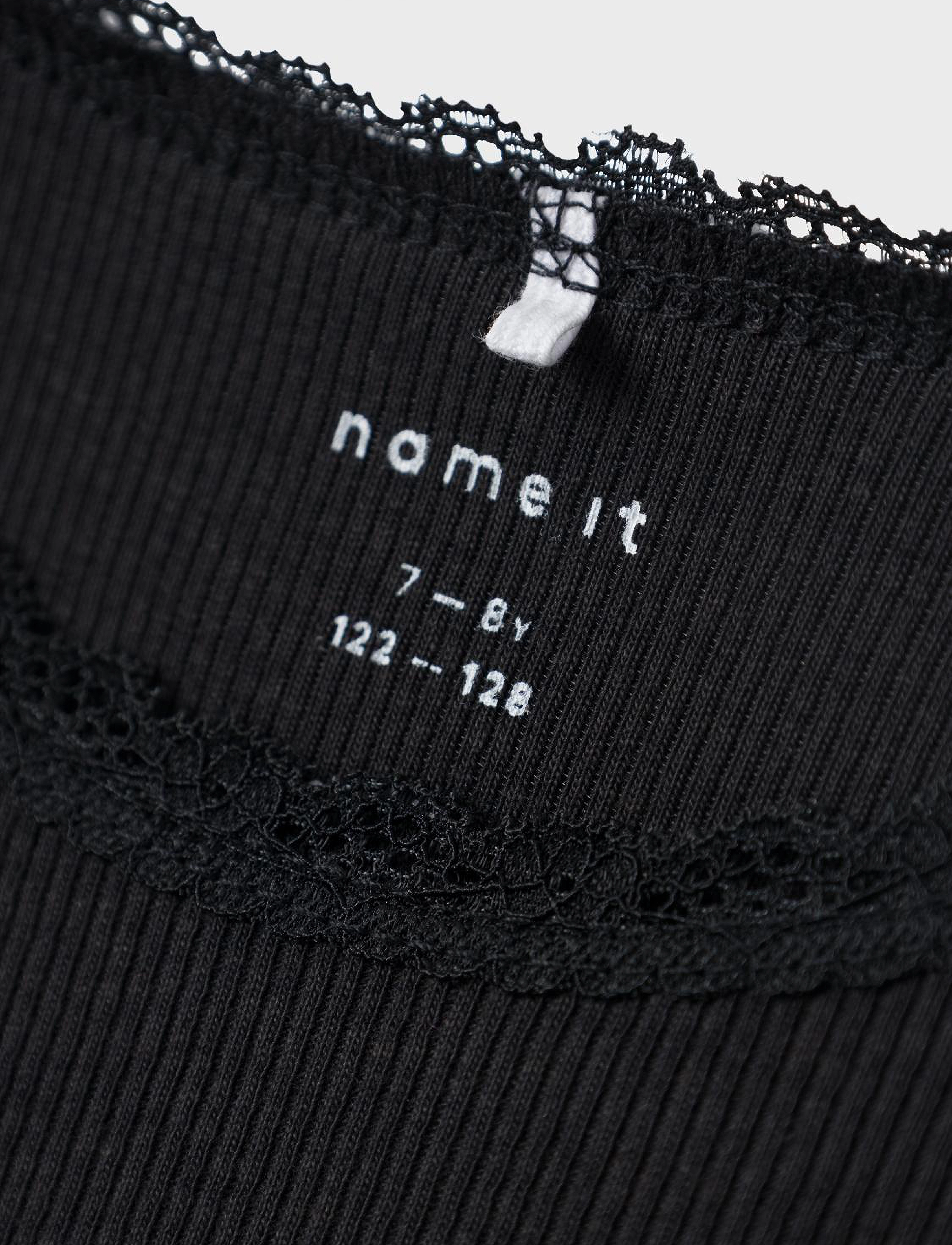 name it - NKFKAB LS SLIM TOP - pikkade varrukatega t-särgid - black - 3