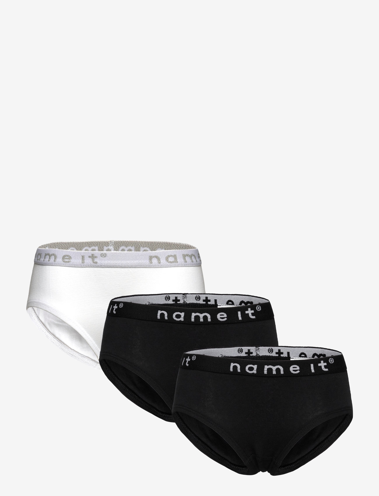 name it - NKFBRIEFS 3P BLACK NOOS - püksid - black - 0