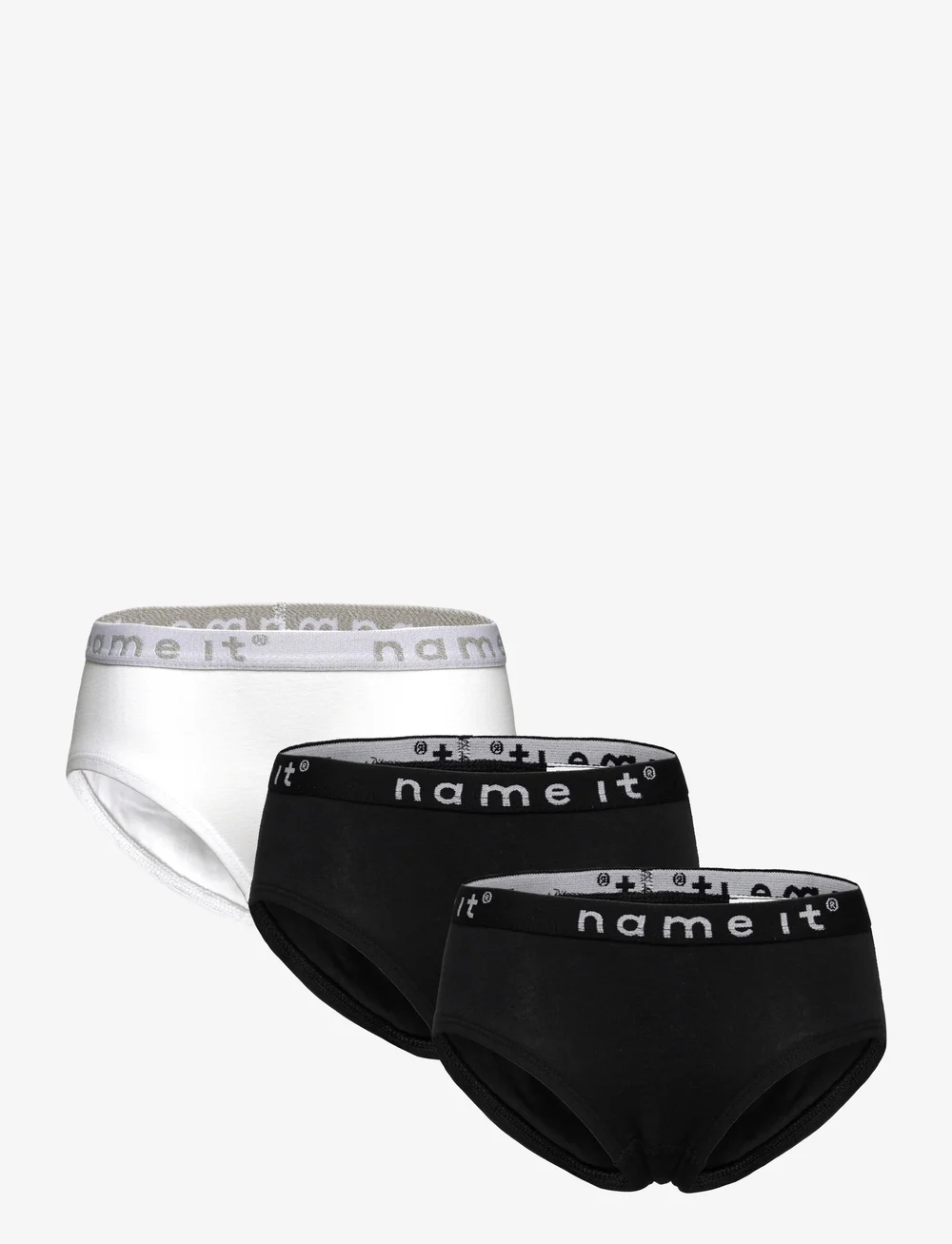 name it - NKFBRIEFS 3P BLACK NOOS - panties - black - 1