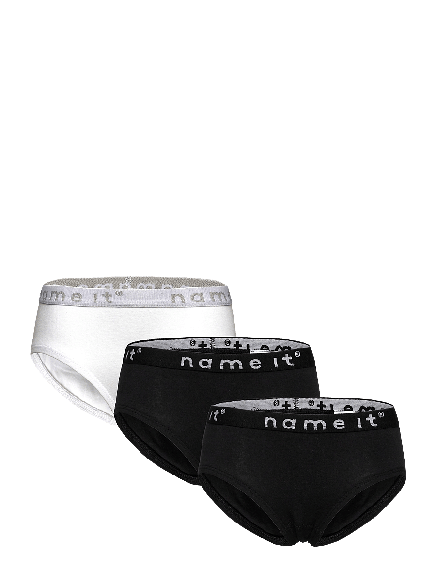 name it - NKFBRIEFS 3P BLACK NOOS - trusser - black - 1