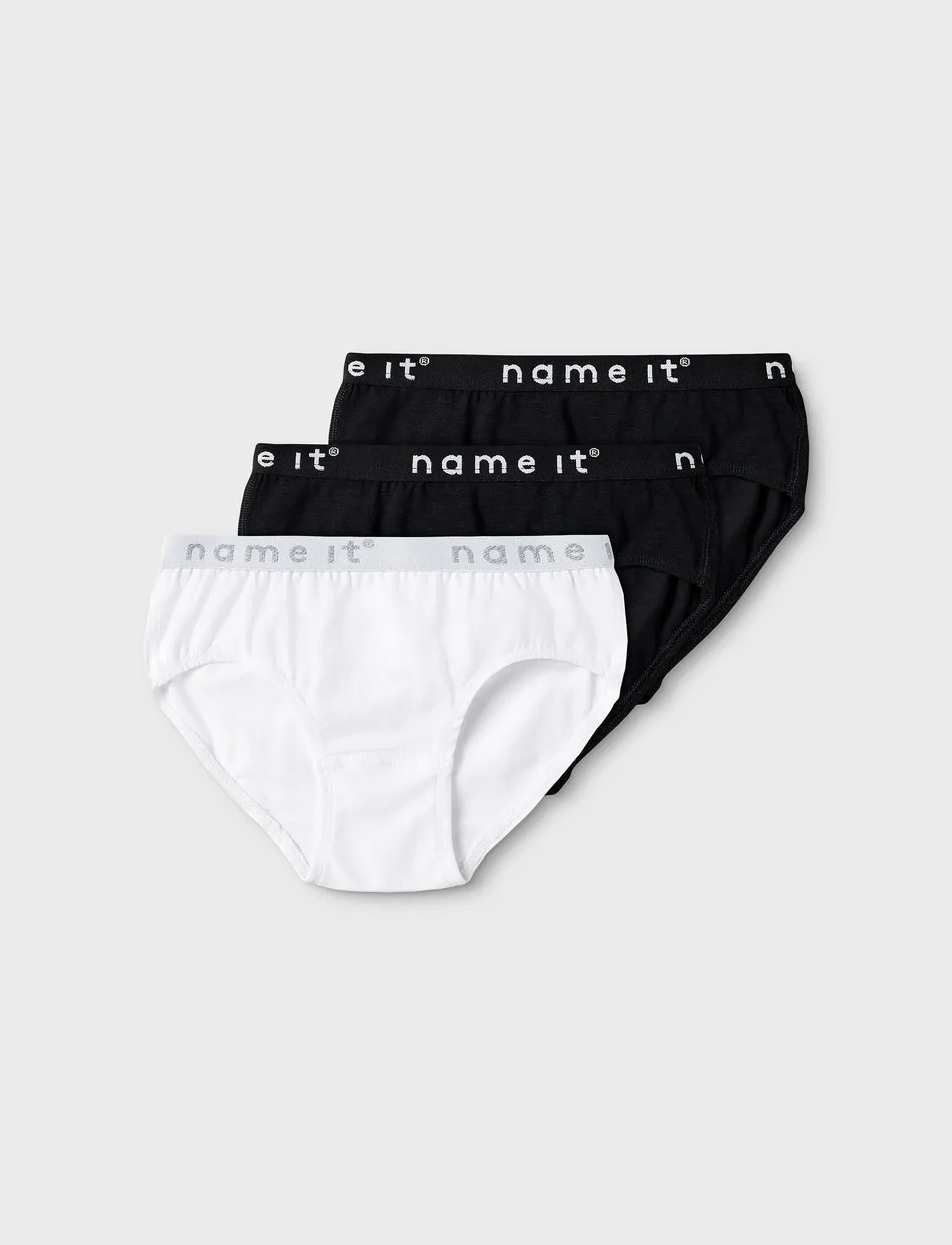 name it Nkfbriefs 3P Black Noos, Børn, Børne Underbukser Multipack, Multi/mønstret, Str: 86