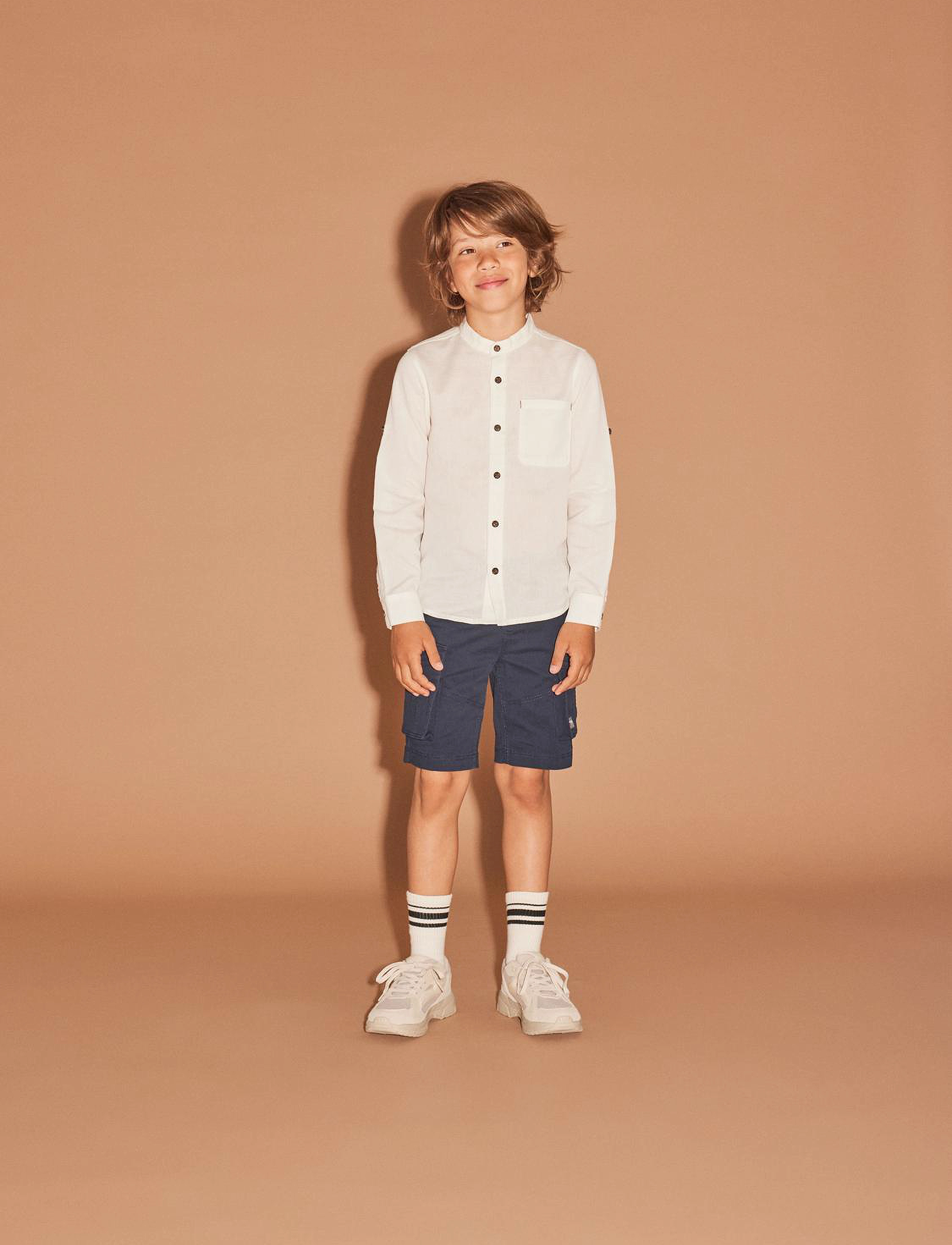 name it - NKMFISH LS SHIRT FF NOOS - white alyssum - 5