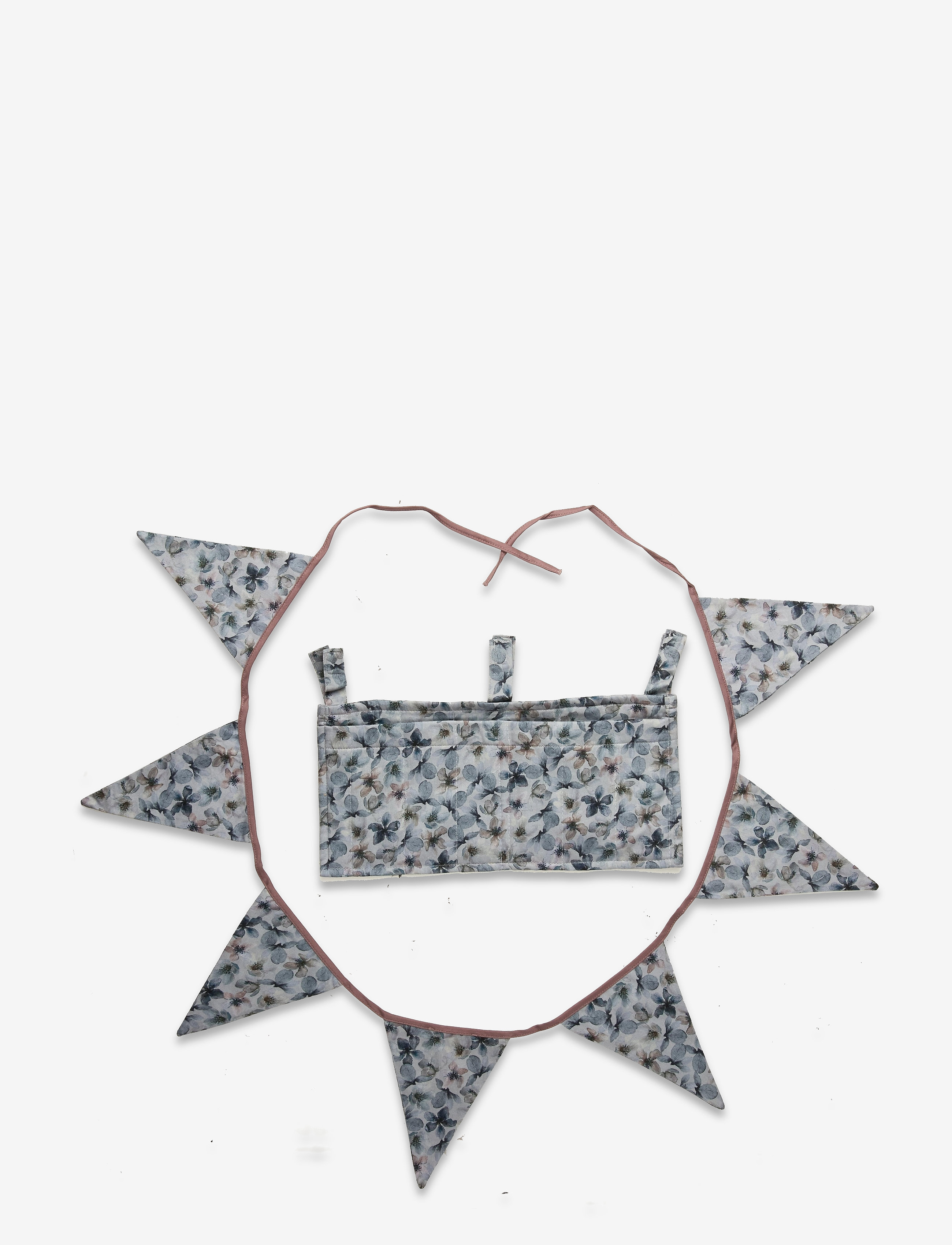 NAME IT Nbnray Bed Pocket/Garland Set Grau - One Size - Kinder