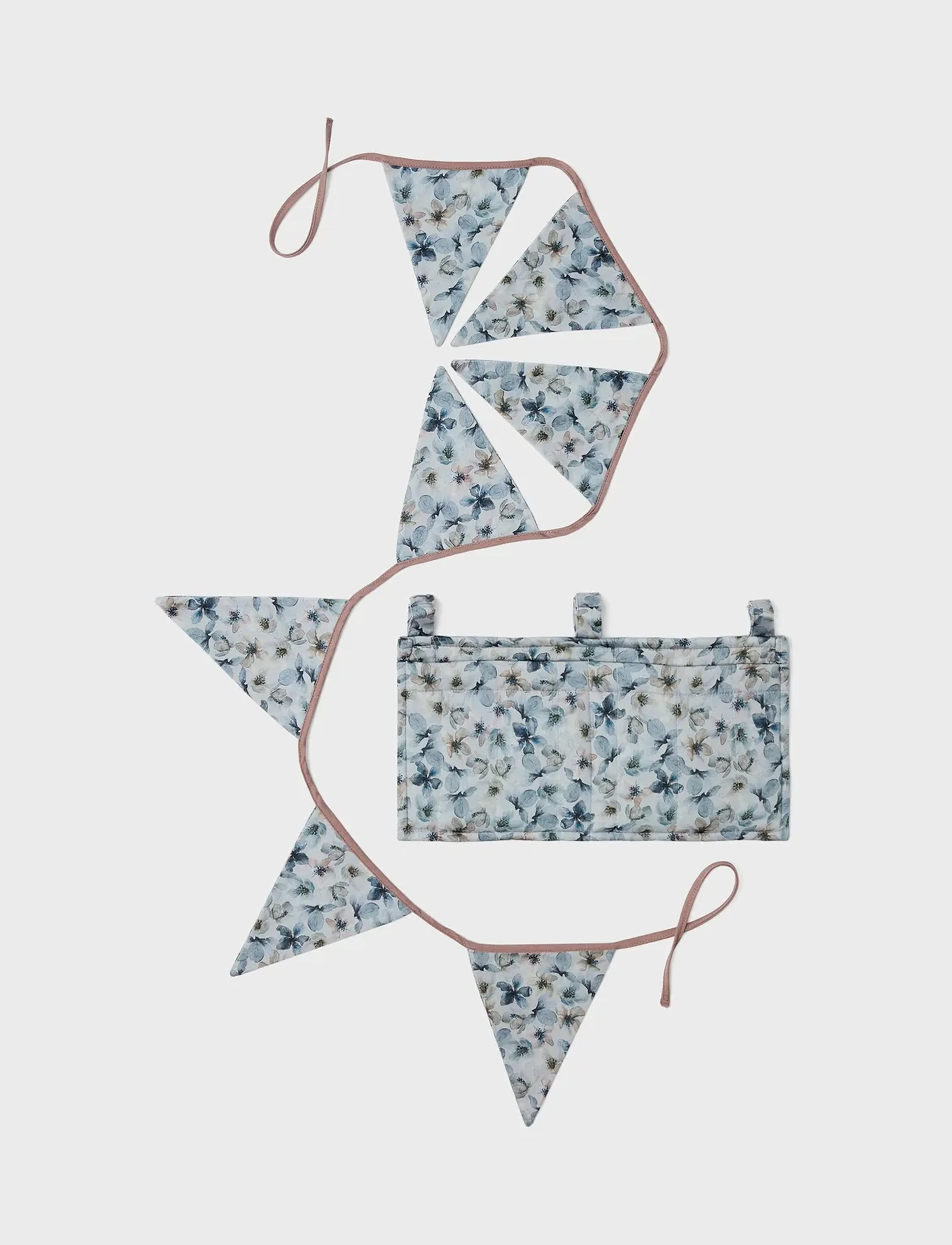 name it Nbnray Bed Pocket/Garland Set, One Size, Kids Decor, Grau - Decoration Accessories-details, Kinder