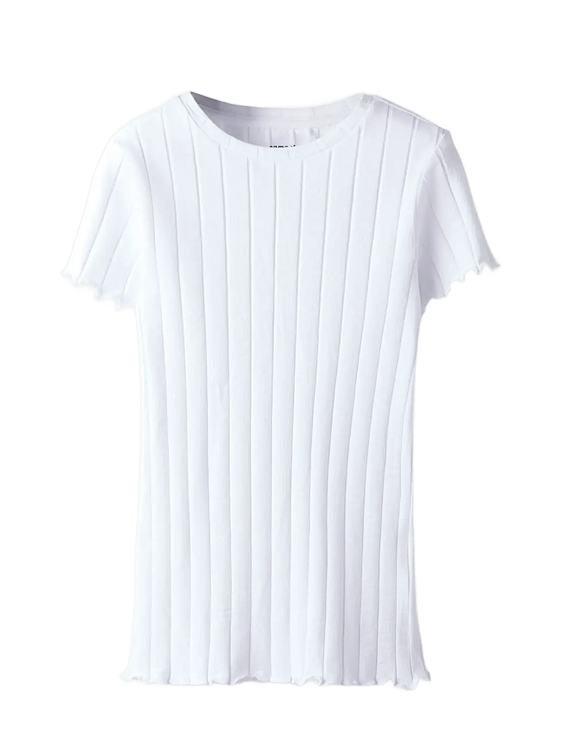 name it - NKFNORALINA SS TOP NOOS - t-shirts à manches courtes - bright white - 0