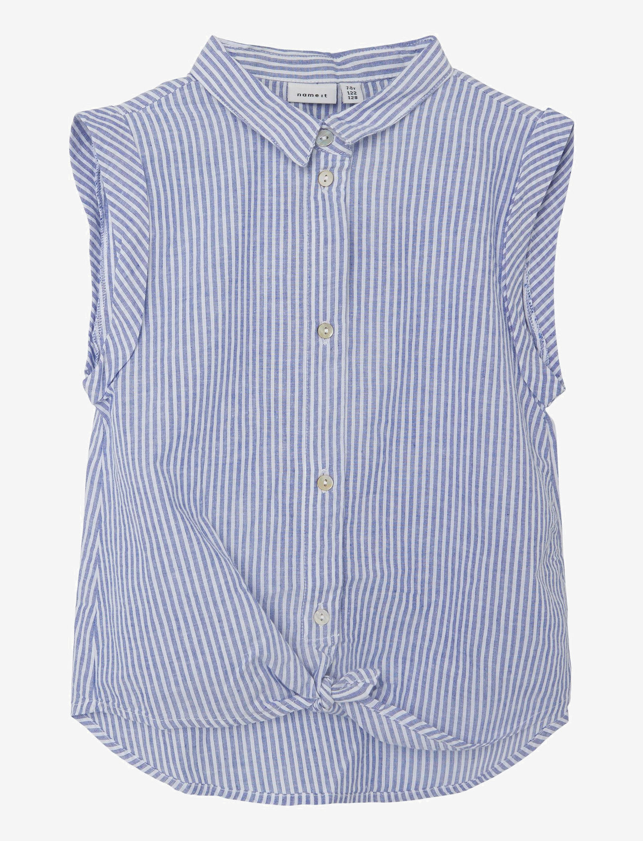 name it - NKFFEMMA CAPSL SHIRT NOOS - kurzärmlige hemden - dusty blue - 0