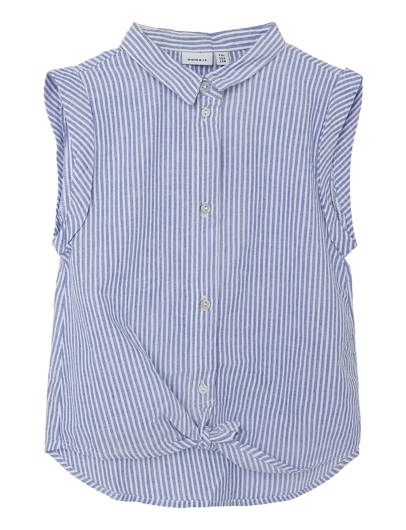name it - NKFFEMMA CAPSL SHIRT NOOS - koszule z krótkim rękawem - dusty blue - 0