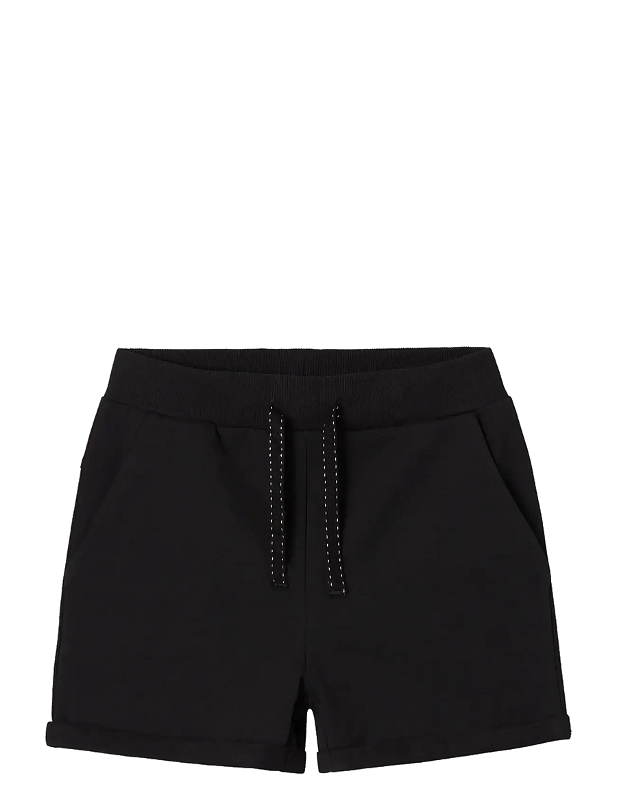 name it - NKFVOLTA SWE SHORTS UNB F NOOS - sweatshorts - black - 0