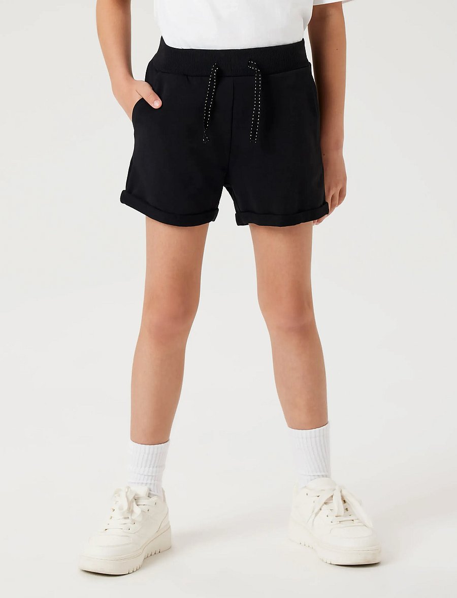 name it - NKFVOLTA SWE SHORTS UNB F NOOS - sweatshorts - black - 2