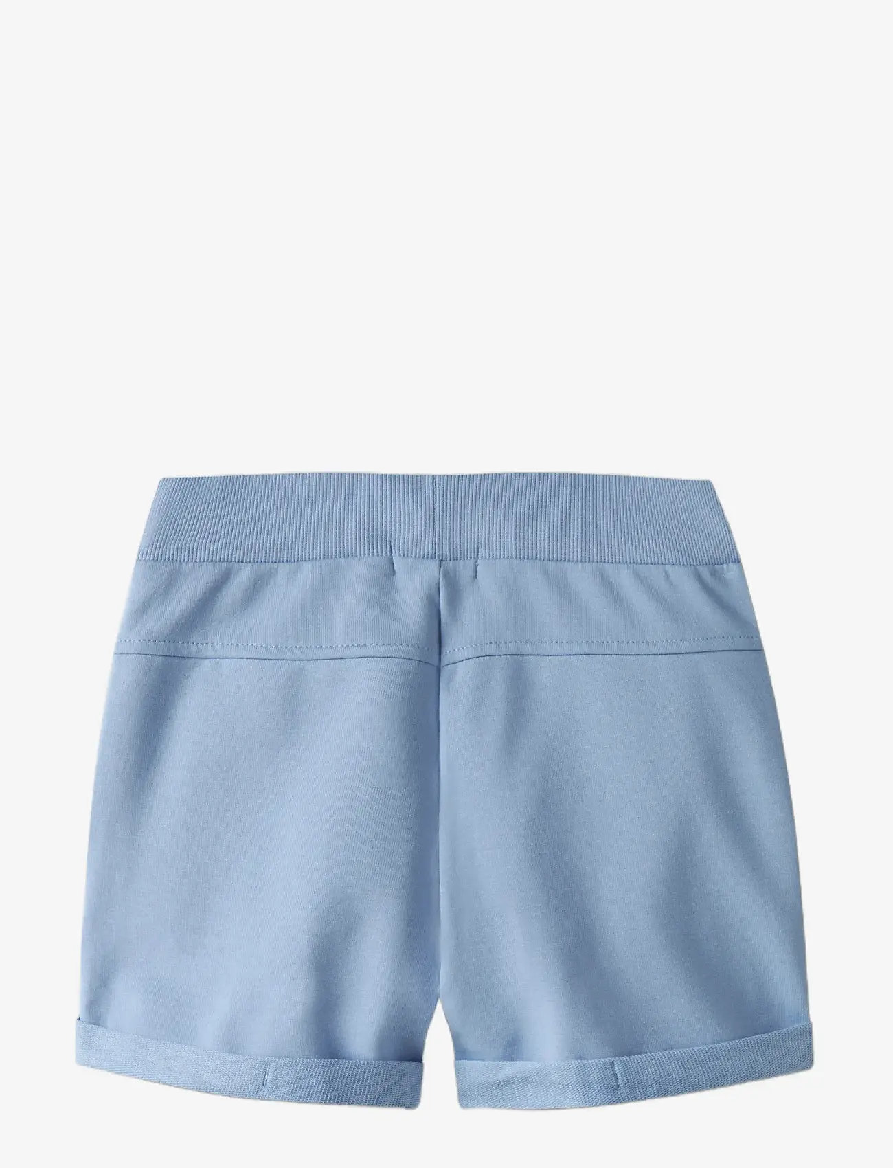 name it - NKFVOLTA SWE SHORTS UNB F NOOS - mjukisshorts - serenity - 1