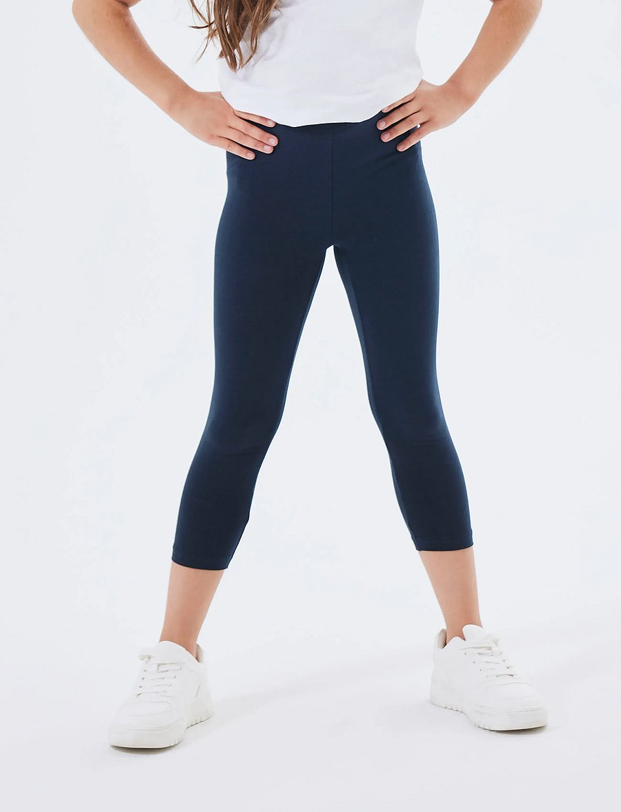 name it - NKFVIVIAN CAPRI LEGGING FF NOOS - leggings - dark sapphire - 4