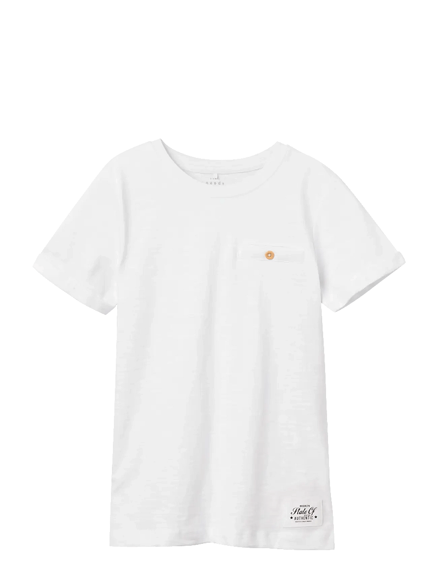name it - NKMVINCENT SS TOP F NOOS - stutterma bolir - bright white - 1