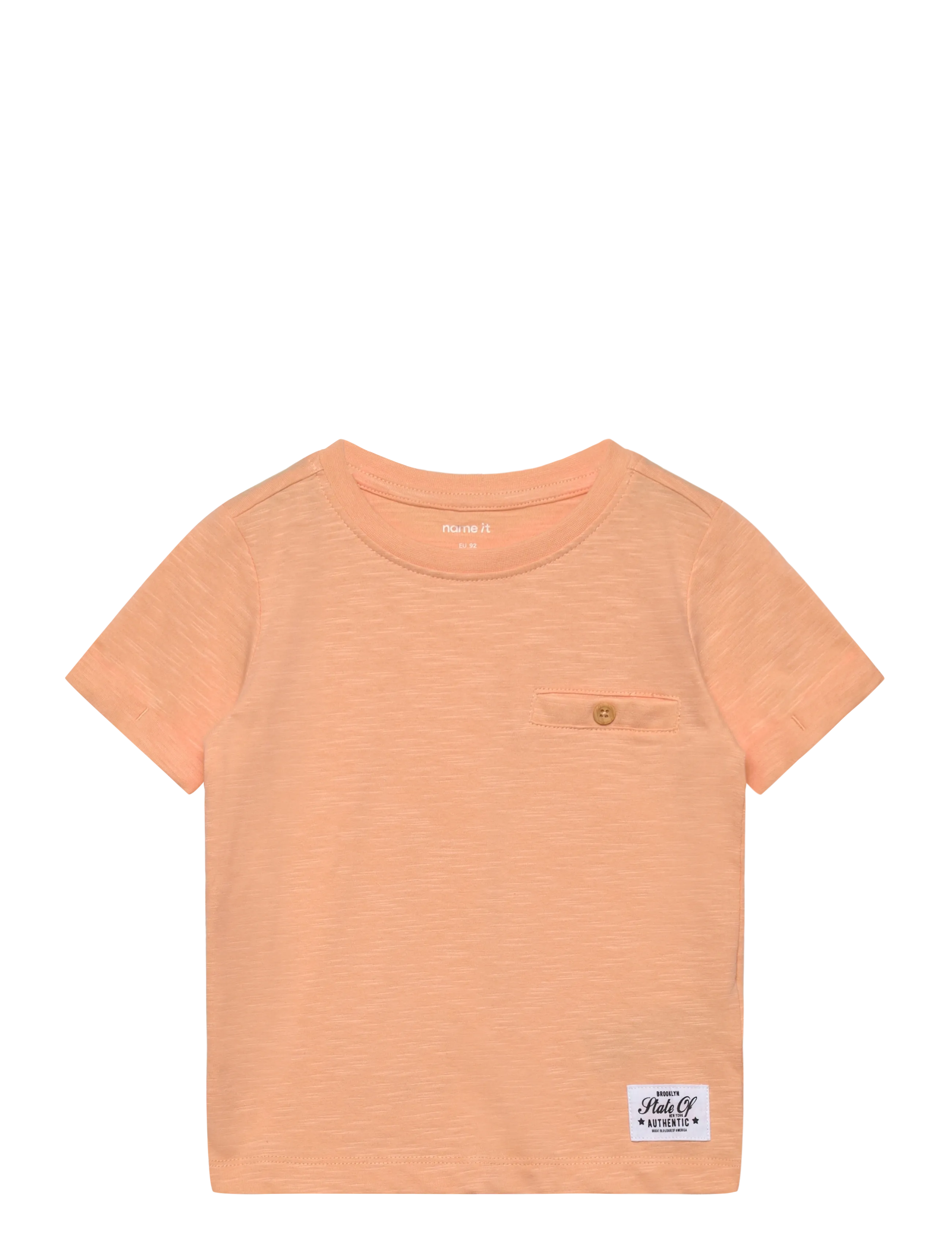 name it NKMVINCENT SS TOP F NOOS - Riided - PEACH FUZZ / orange