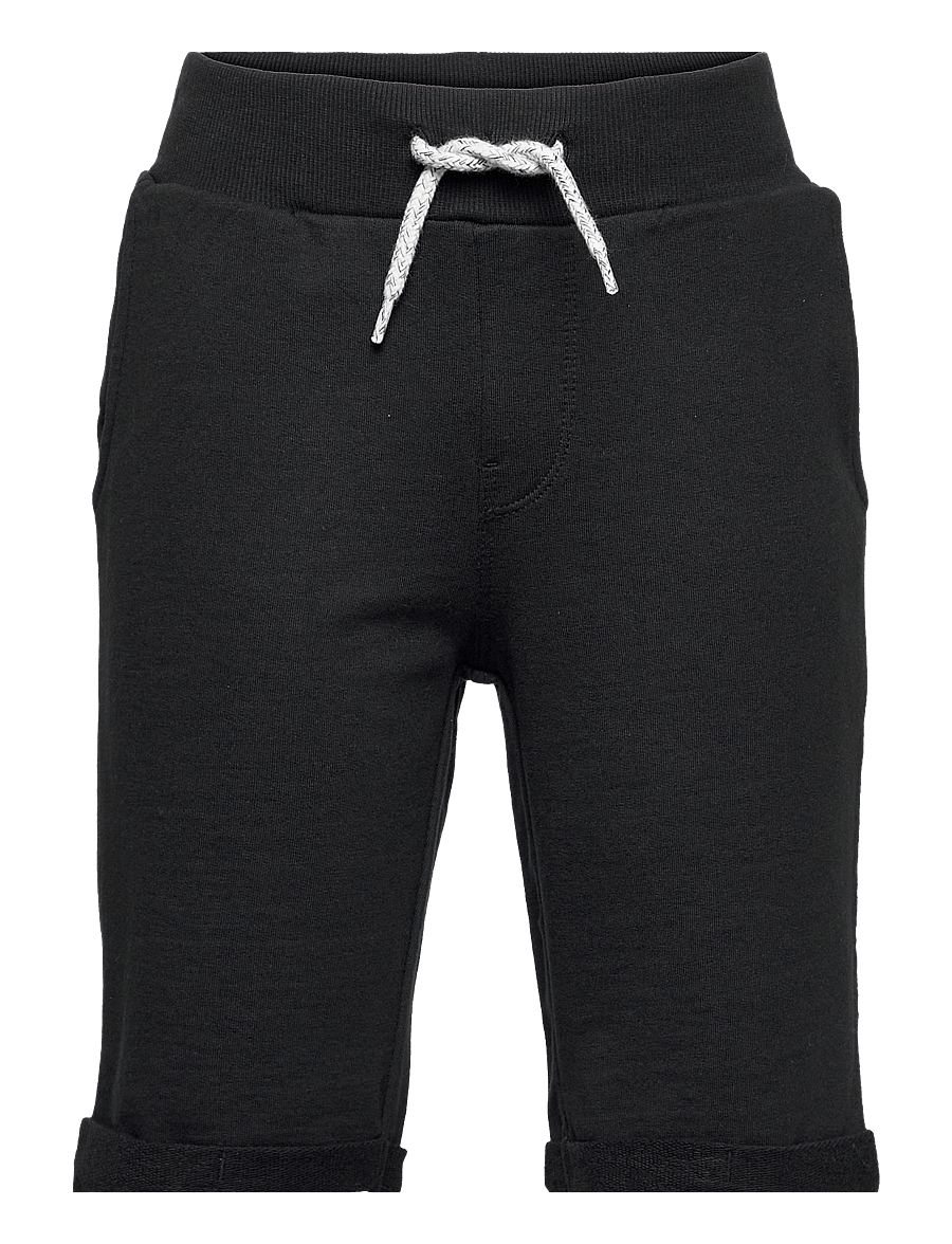 name it - NKMVERMO LONG SWE SHORTS UNB F NOOS - sweatshorts - black - 1