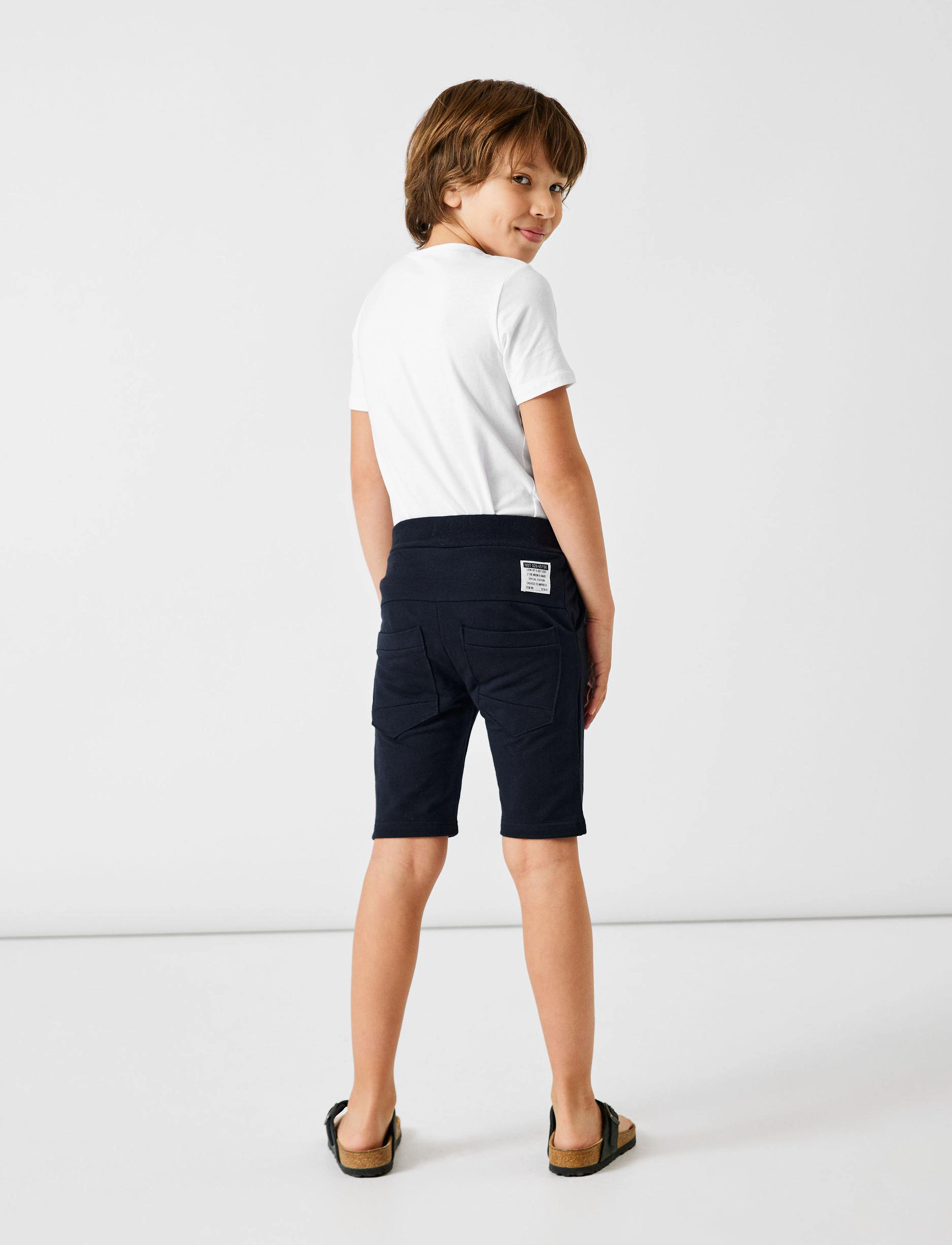 name it - NKMVERMO LONG SWE SHORTS UNB F NOOS - sweatshorts - black - 3