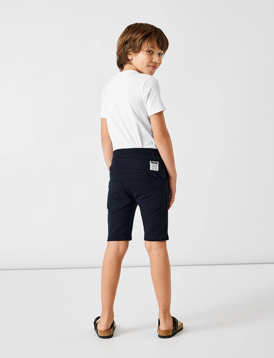 name it - NKMVERMO LONG SWE SHORTS UNB F NOOS - sweatshorts - black - 3
