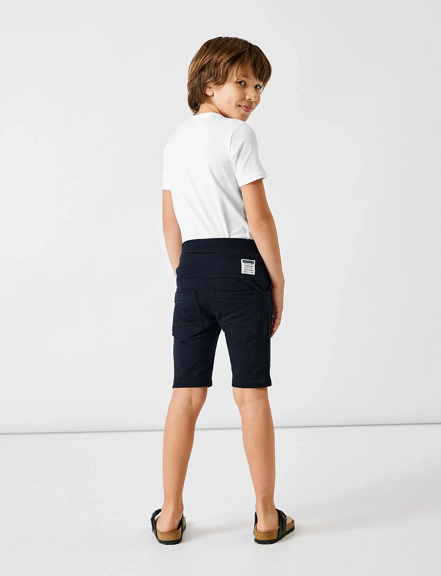 name it - NKMVERMO LONG SWE SHORTS UNB F NOOS - sweatshorts - black - 5