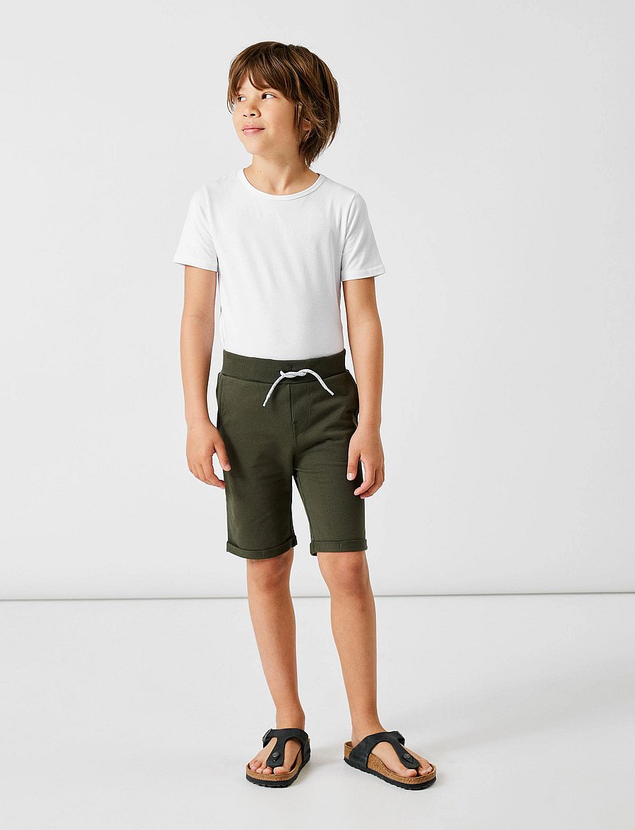 name it - NKMVERMO LONG SWE SHORTS UNB F NOOS - sweatshorts - deep depths - 5