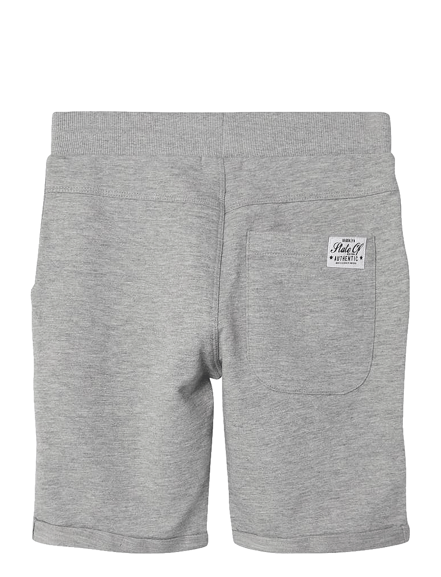 name it - NKMVERMO LONG SWE SHORTS UNB F NOOS - sweatshorts - grey melange - 2