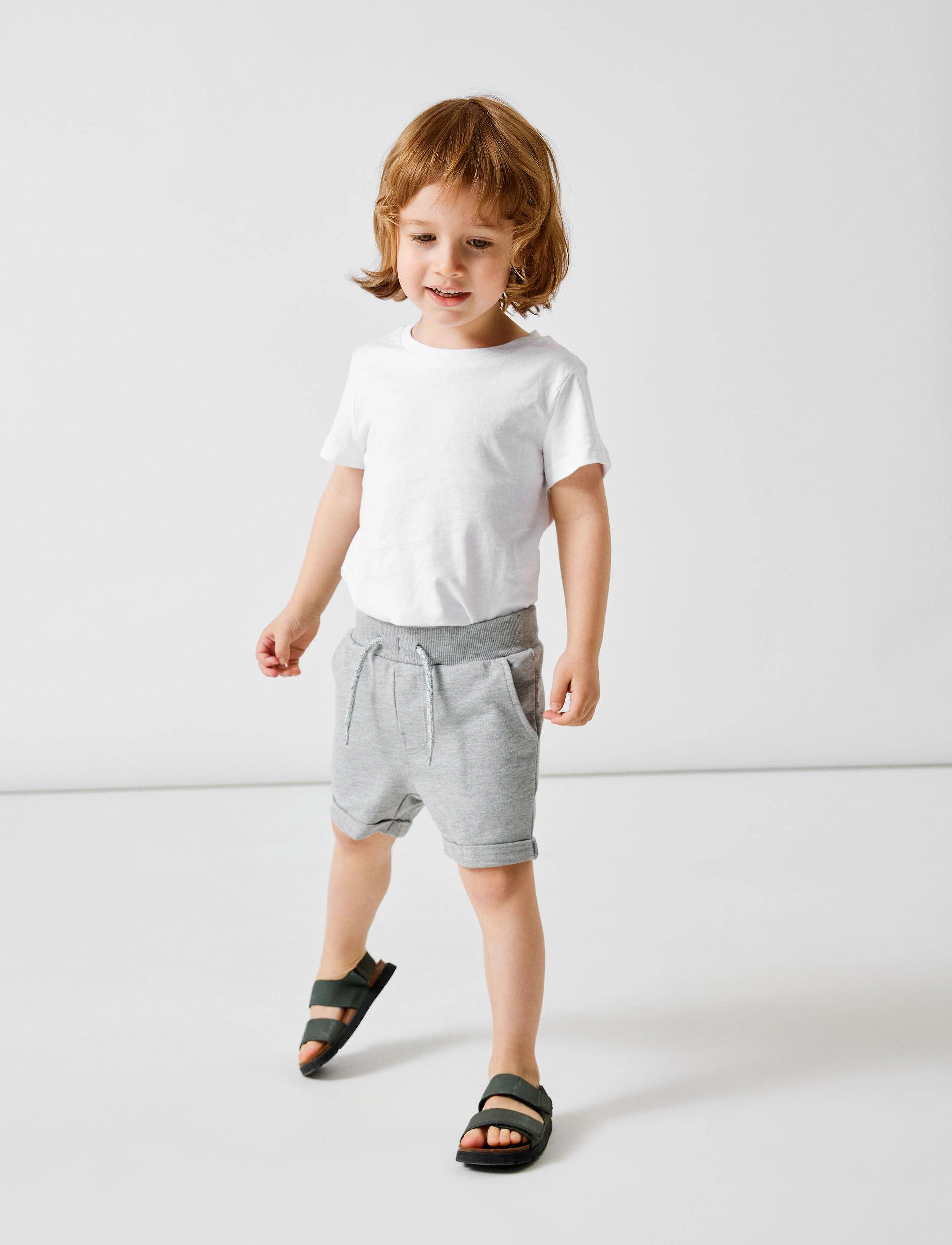 name it - NKMVERMO LONG SWE SHORTS UNB F NOOS - shorts en molleton - grey melange - 3