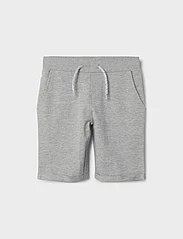 name it - NKMVERMO LONG SWE SHORTS UNB F NOOS - sweat shorts - grey melange - 4