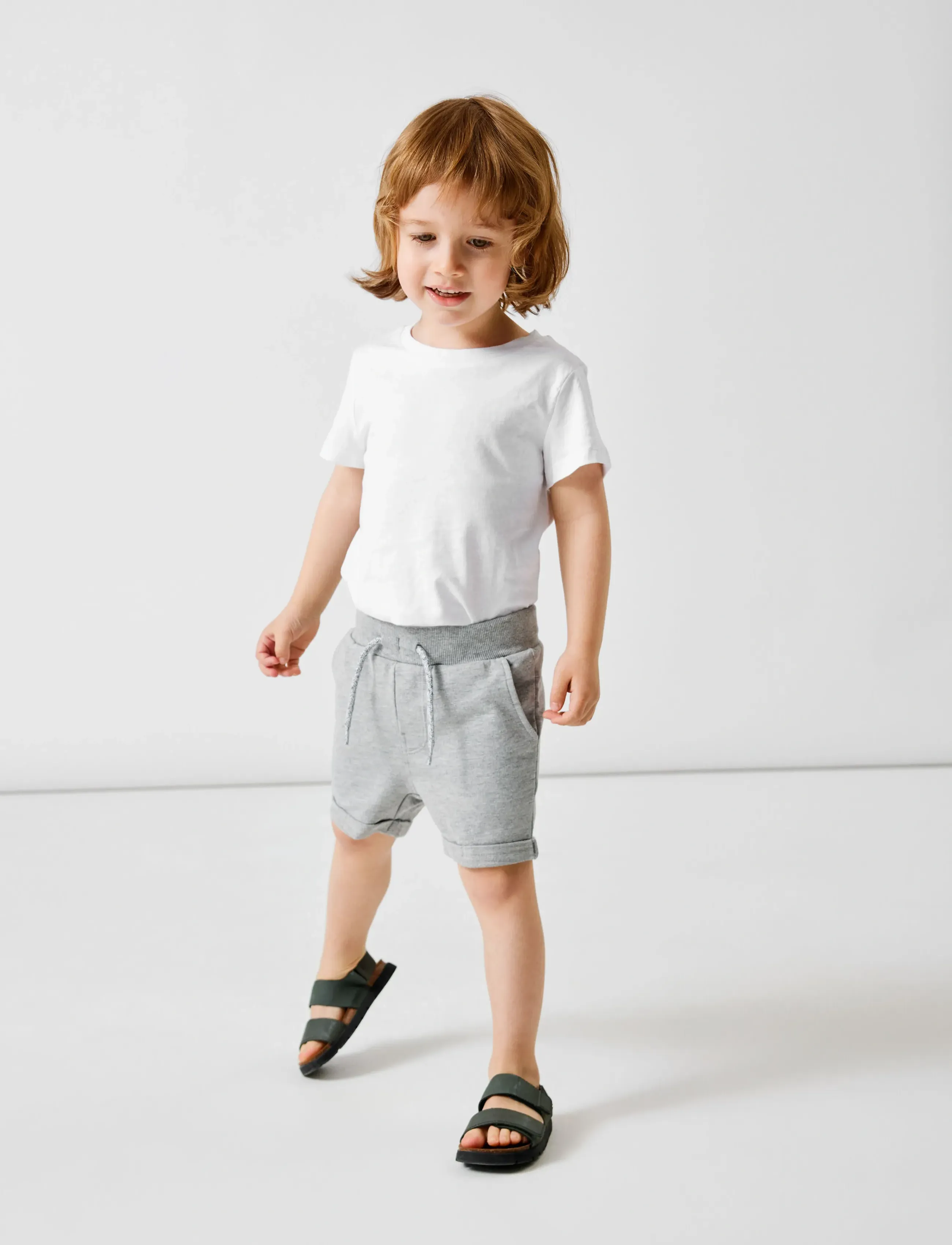 name it - NKMVERMO LONG SWE SHORTS UNB F NOOS - shorts en molleton - grey melange - 5