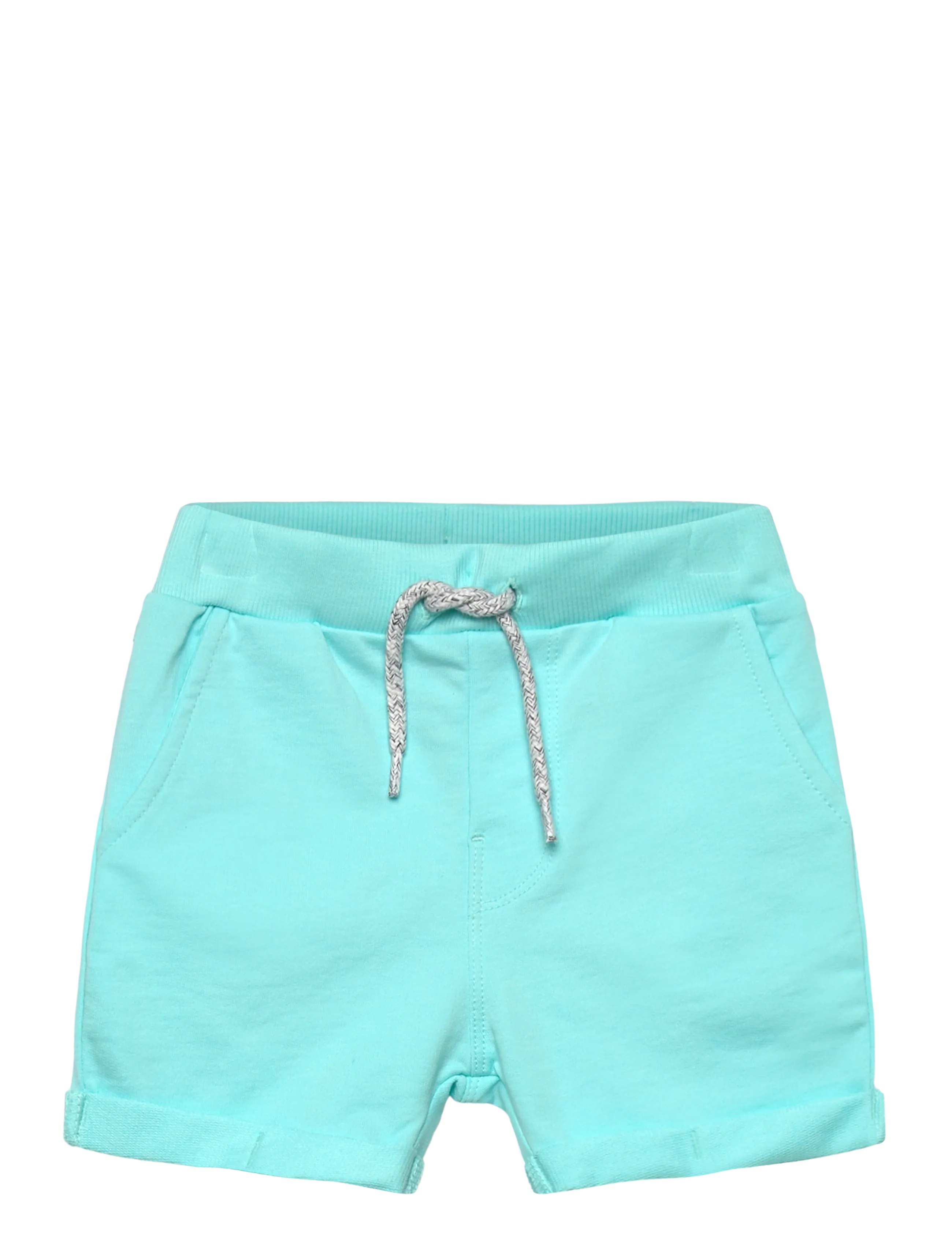 name it NKMVERMO LONG SWE SHORTS UNB F NOOS - Shorts - LIMPET SHELL / blue