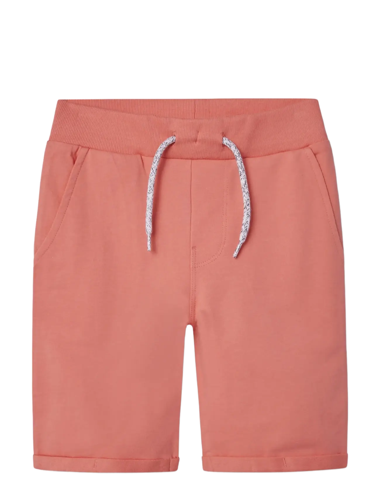 name it - NKMVERMO LONG SWE SHORTS UNB F NOOS - sweatshorts - peach echo - 2