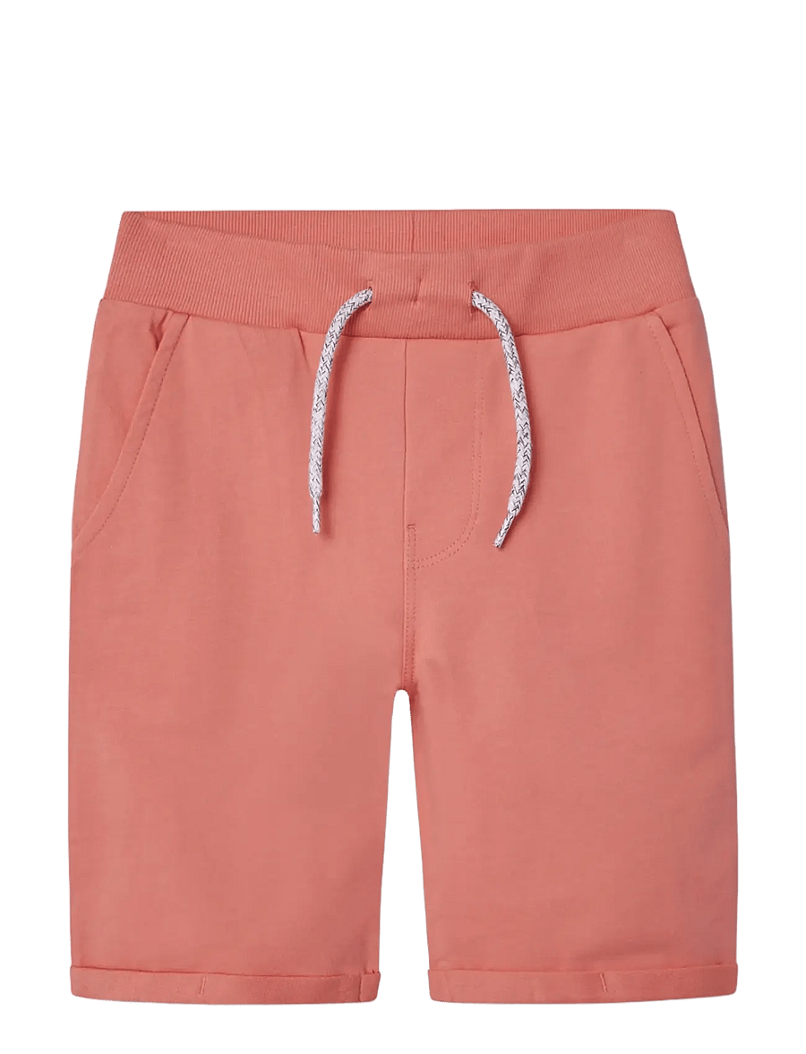 name it - NKMVERMO LONG SWE SHORTS UNB F NOOS - sweatshorts - peach echo - 2
