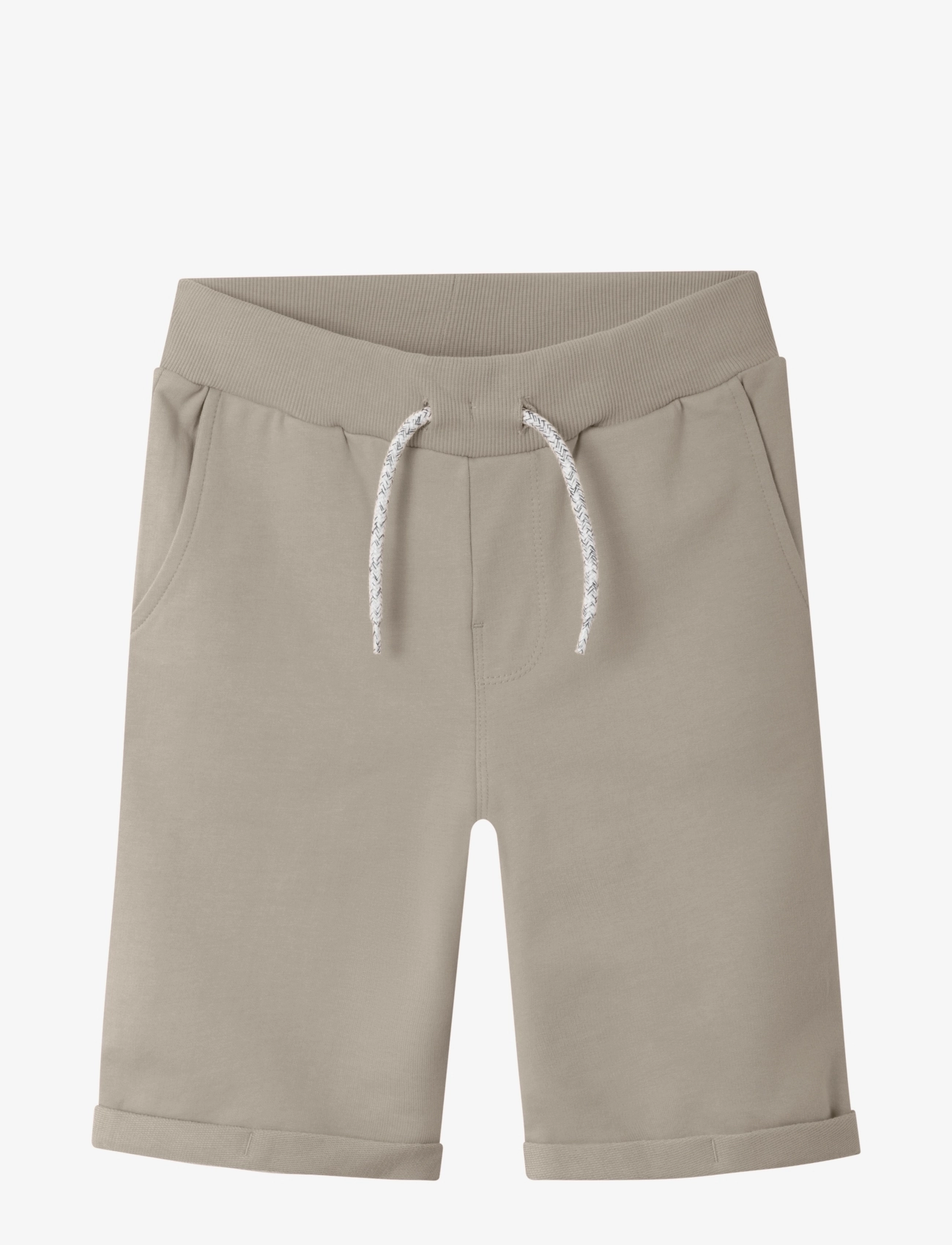 name it NKMVERMO LONG SWE SHORTS UNB F NOOS - Shorts - PURE CASHMERE / beige