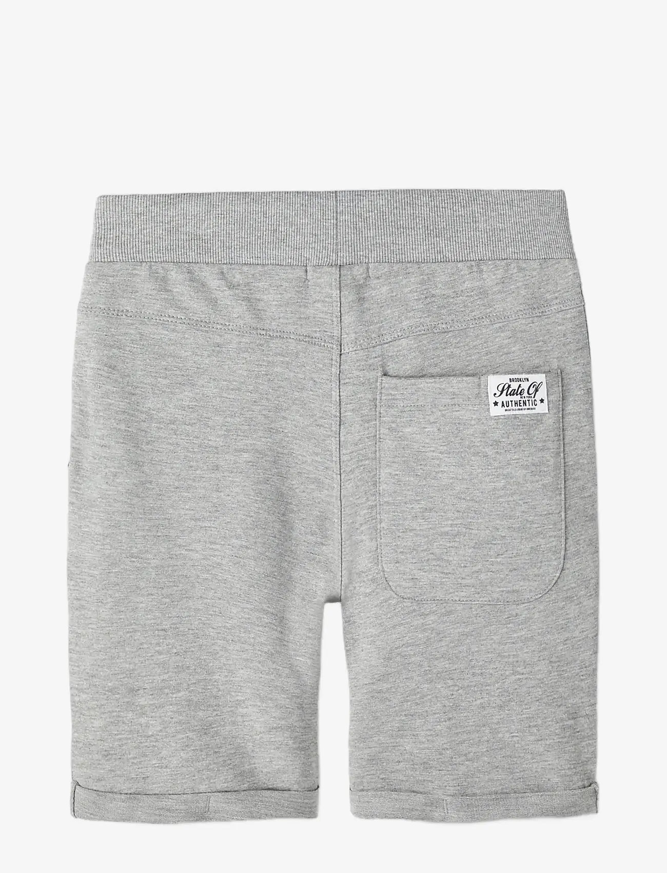 name it - NKMVERMO 2P LONG SWE SHORTS UNB F NOOS - lühikesed dressipüksid - grey melange - 2