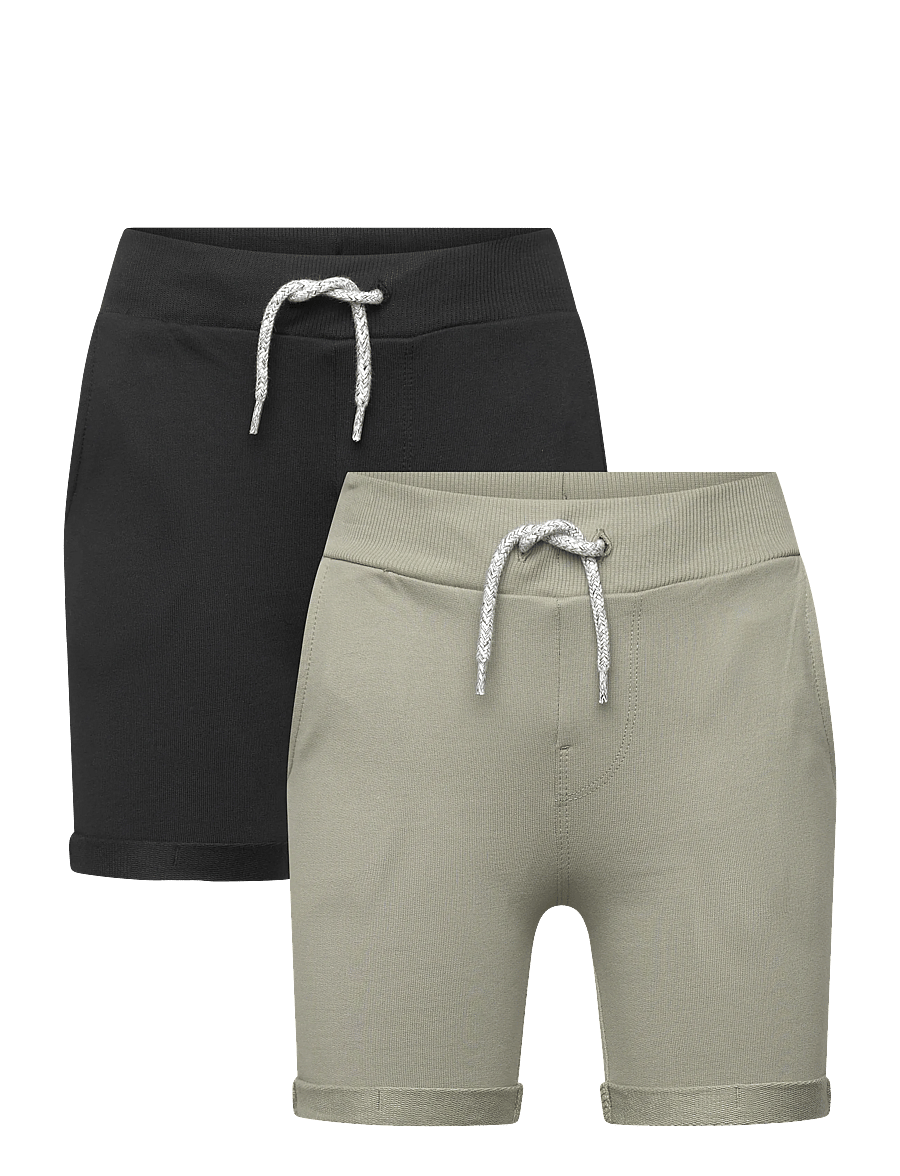 name it - NKMVERMO 2P LONG SWE SHORTS UNB F NOOS - sporta šorti - shadow - 0