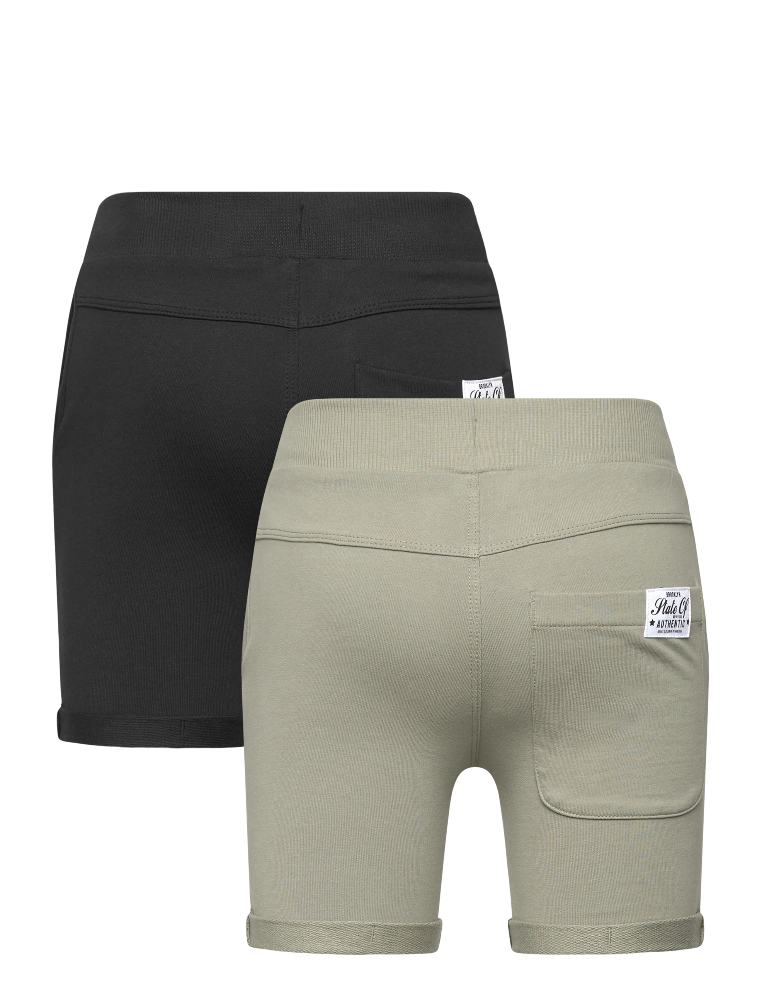 name it - NKMVERMO 2P LONG SWE SHORTS UNB F NOOS - sweatshorts - shadow - 5