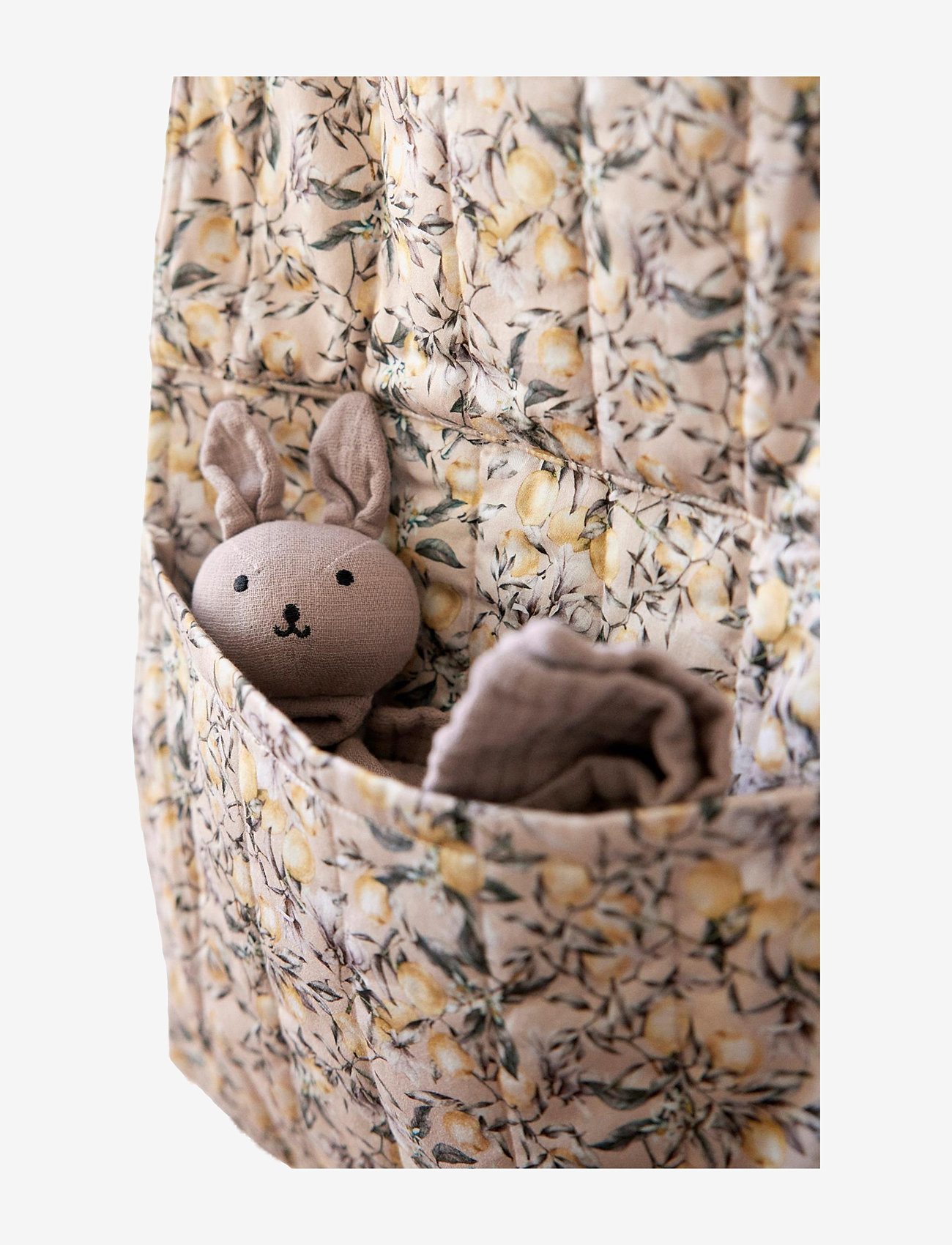 name it - NBNFREY QUILTED WALL POCKET - storage baskets - crystal gray - 4