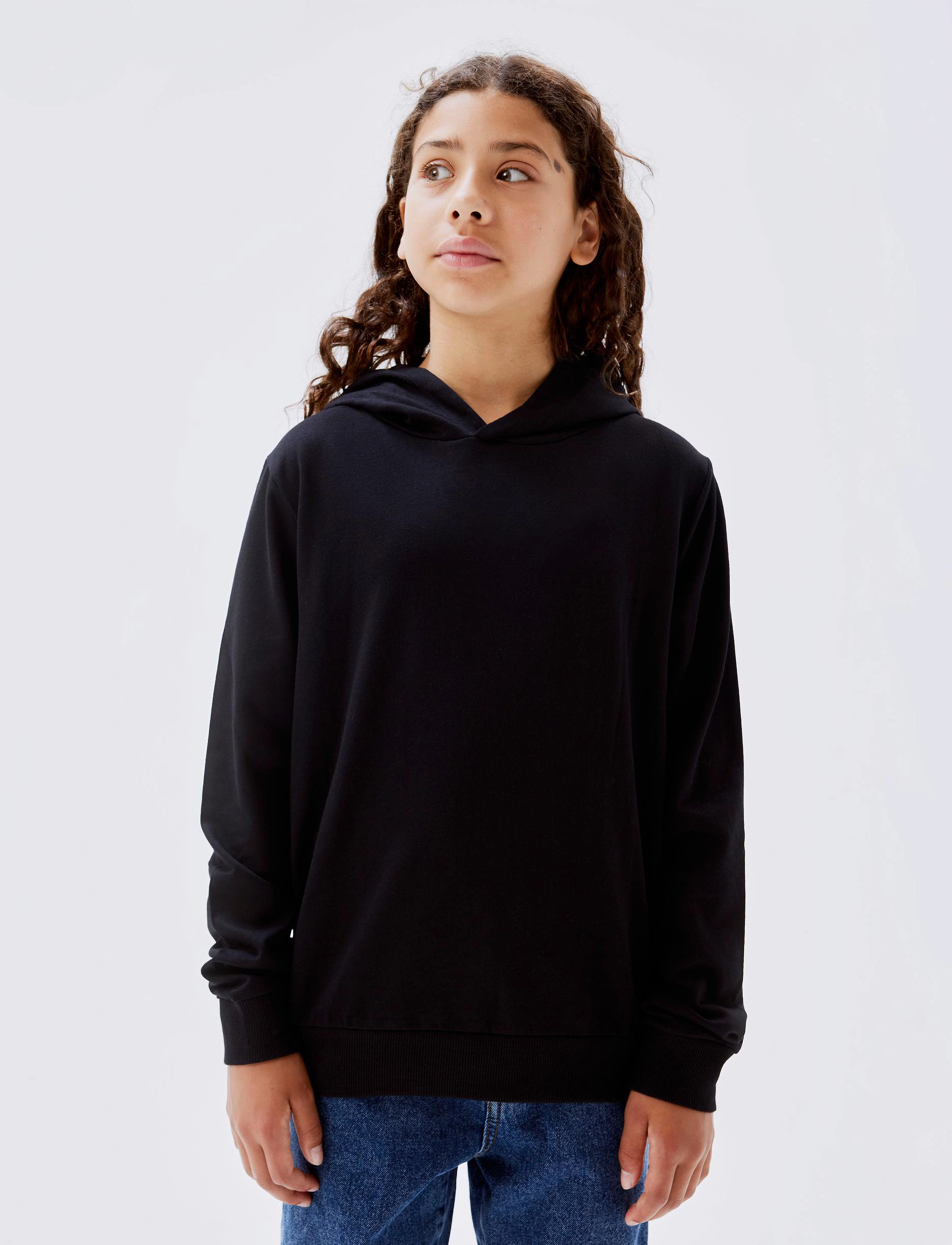 name it - NKFNASWEAT W HOOD UNB NOOS - black - 2